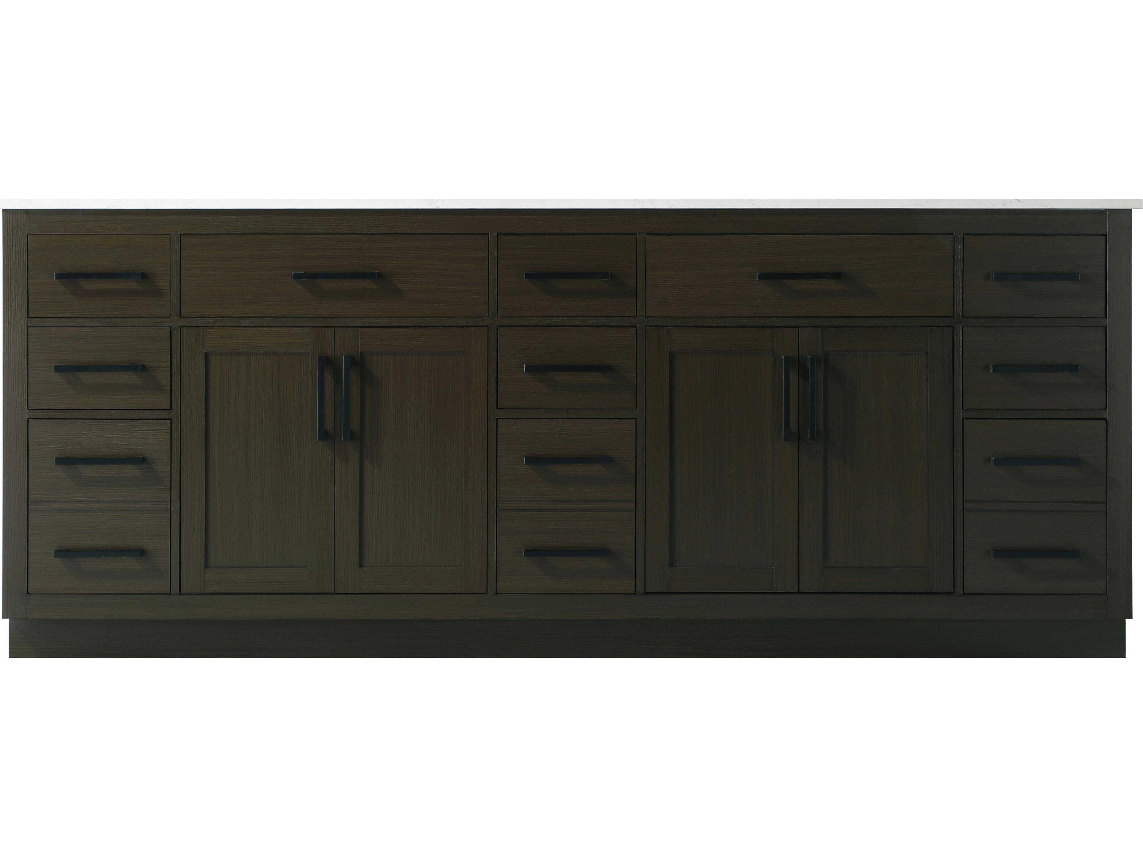 Elegant Lighting Alden Mocha Brown 84" Vanity