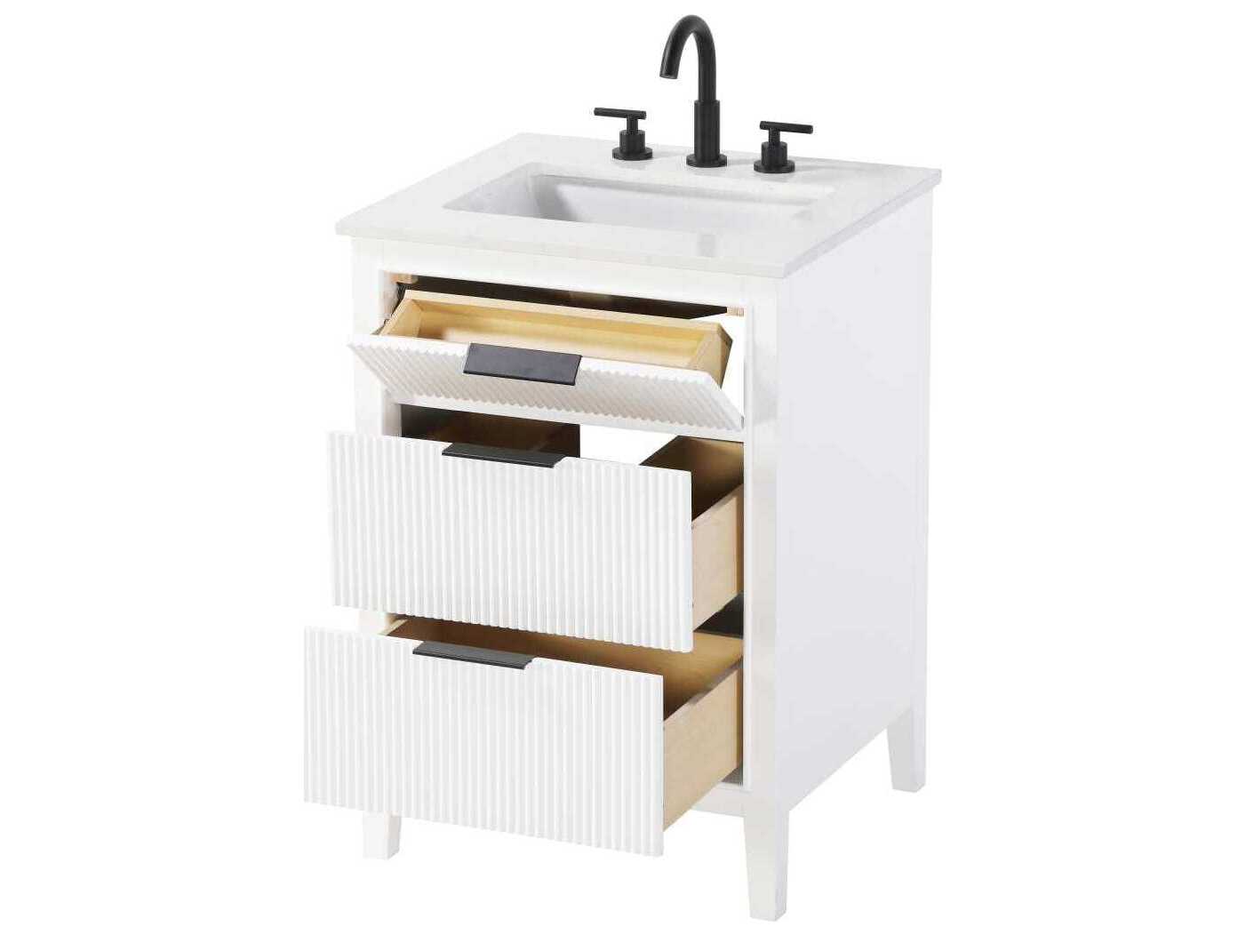 Elegant Lighting Langston 24" White Vanity