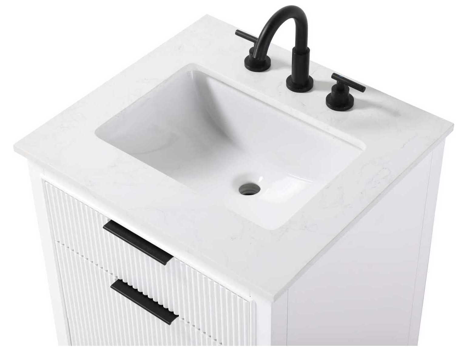 Elegant Lighting Langston 24" White Vanity