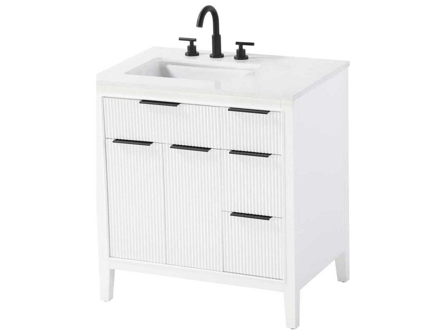 Elegant Lighting Langston 32" White Vanity