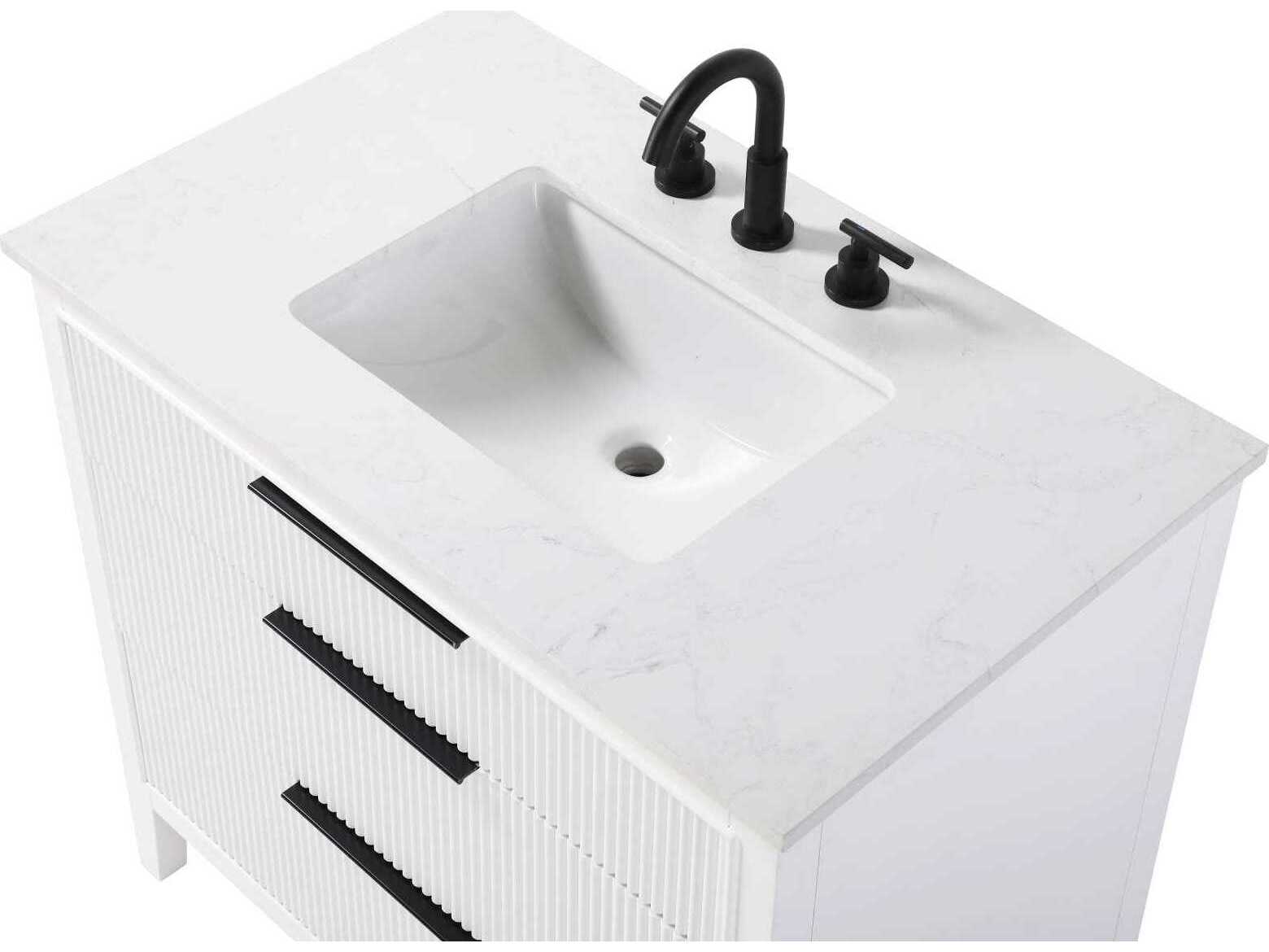 Elegant Lighting Langston 36" White Vanity