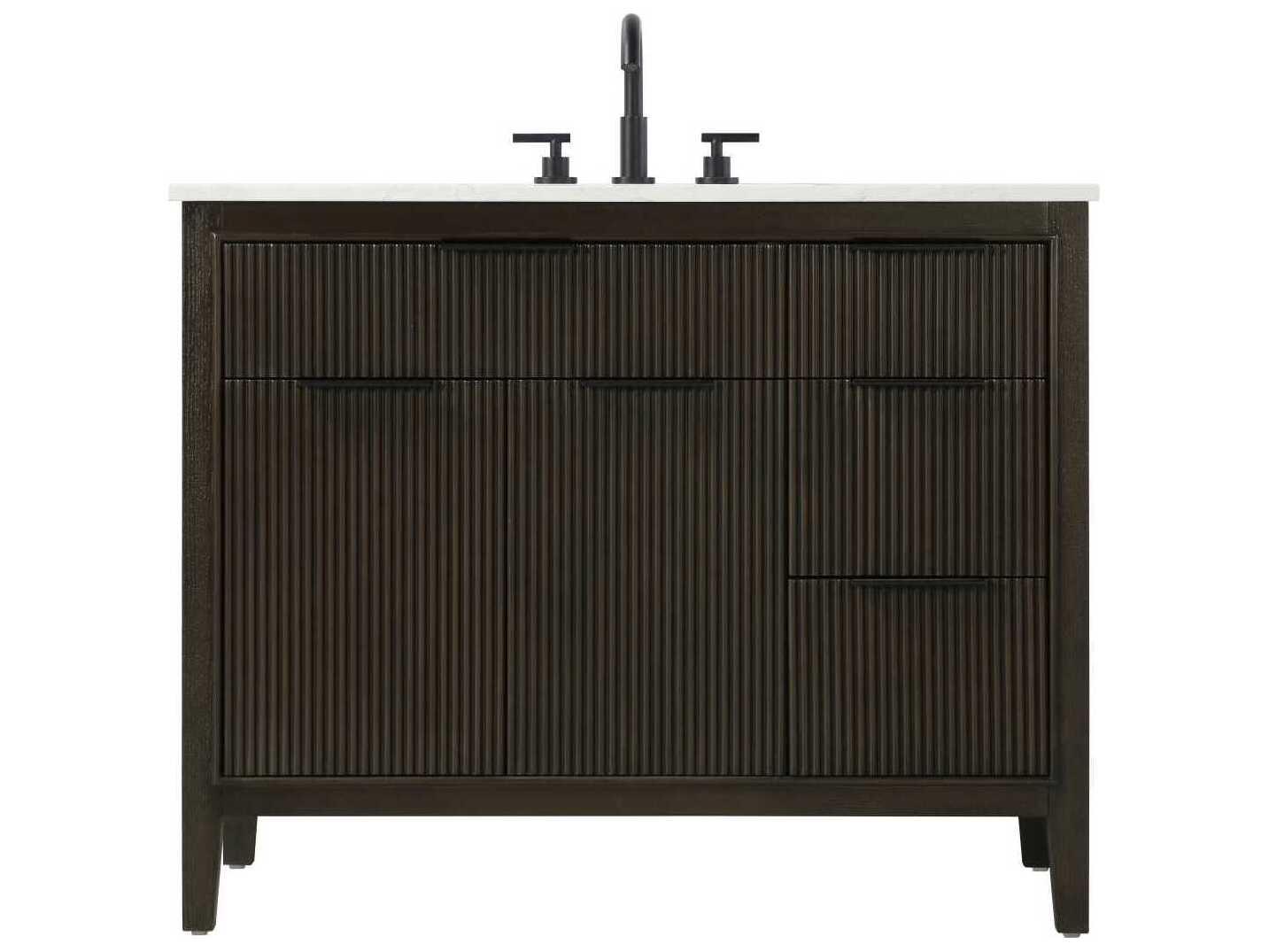Elegant Lighting Langston 42" Chocolate Oak Vanity