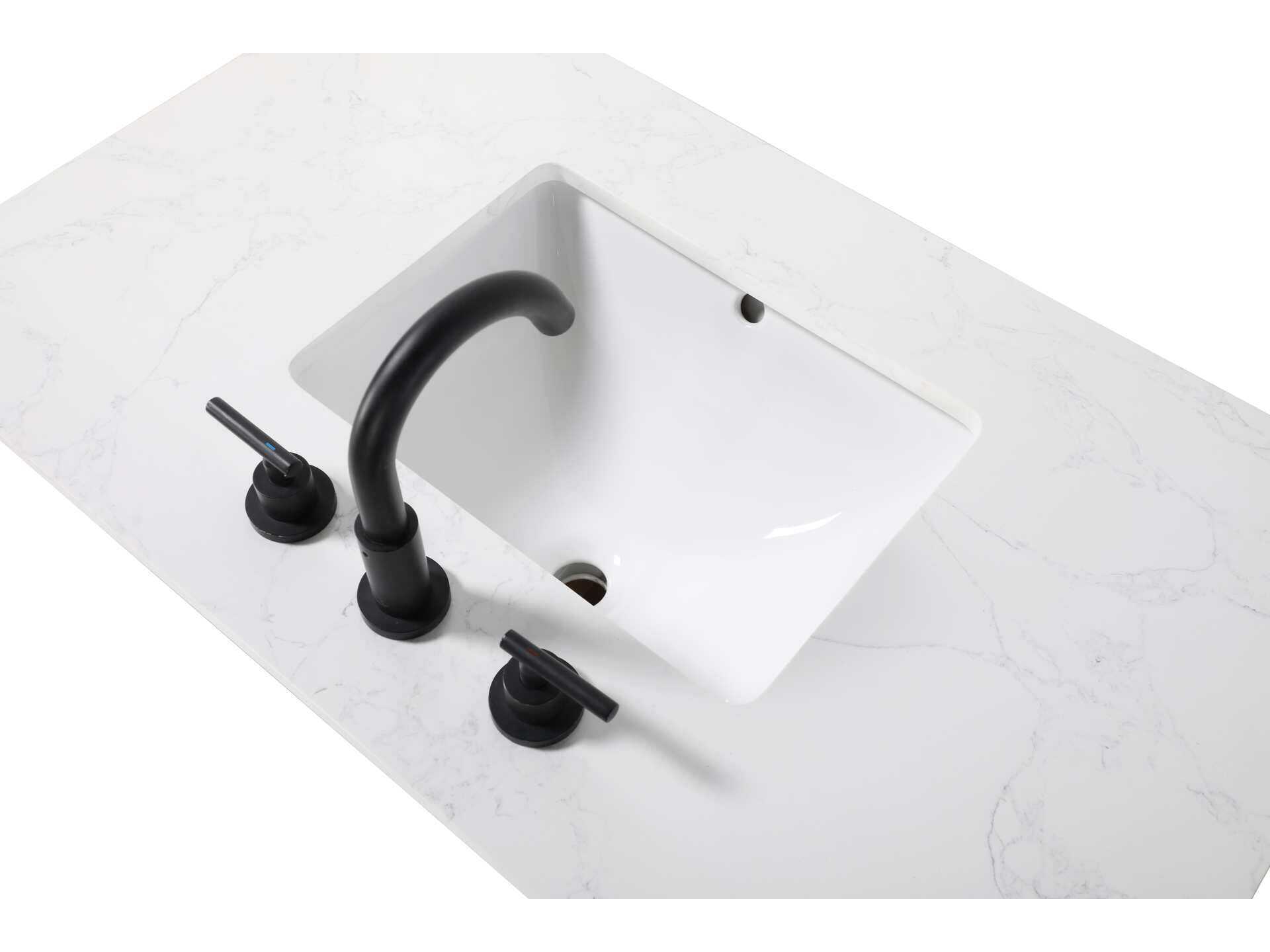 Elegant Lighting Langston 48" Chocolate Oak Vanity