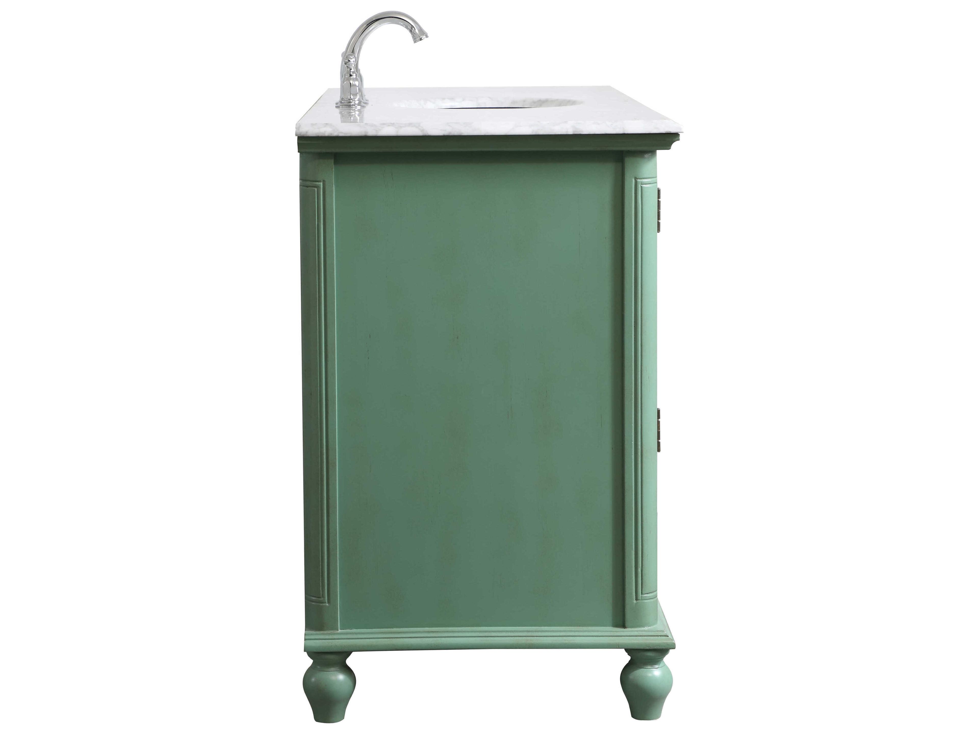 Elegant Lighting Rhodes Vintage Mint 48" Vanity