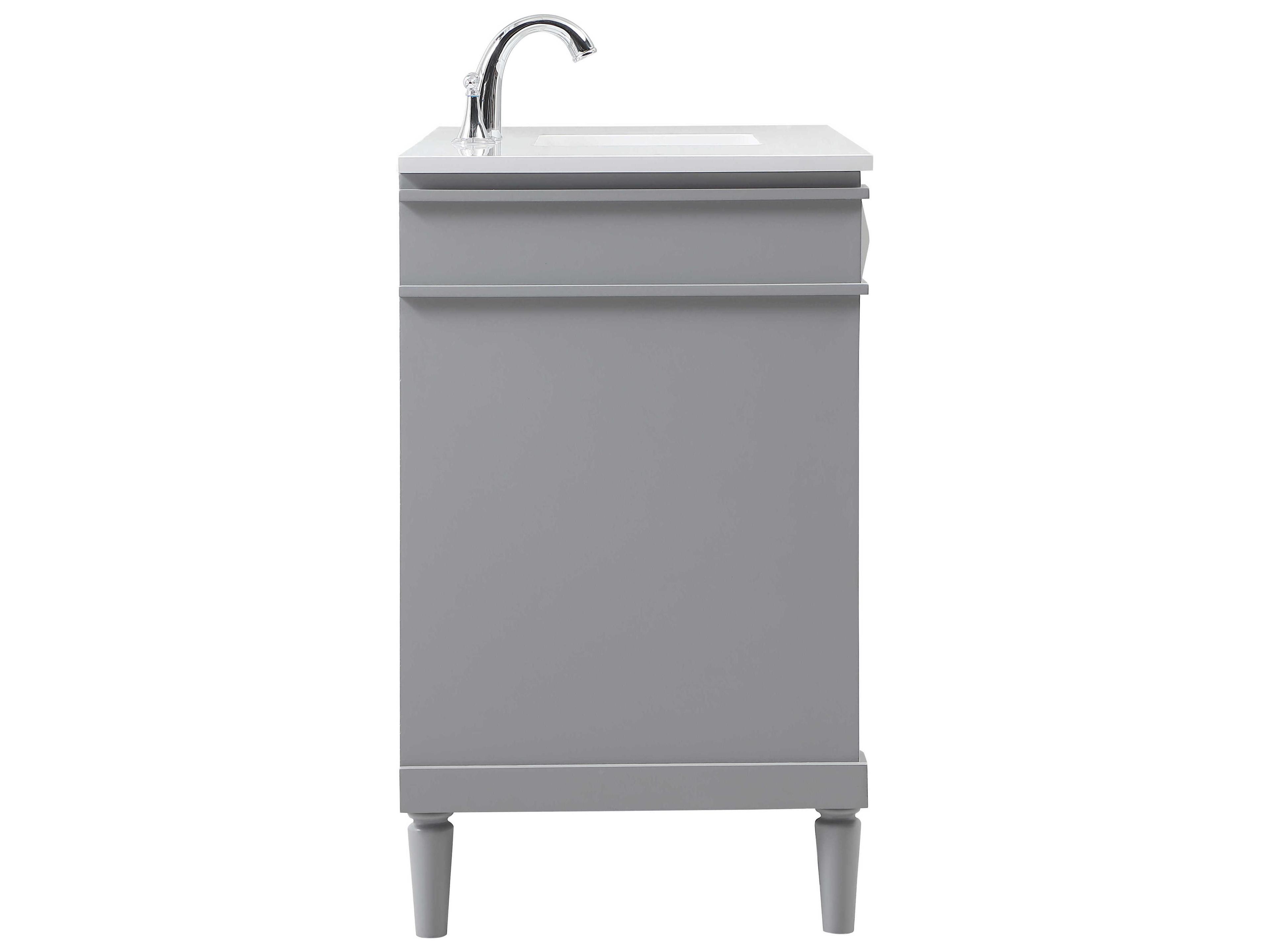 Elegant Lighting Bennett Grey / Brushed Nickel 42" Vanity