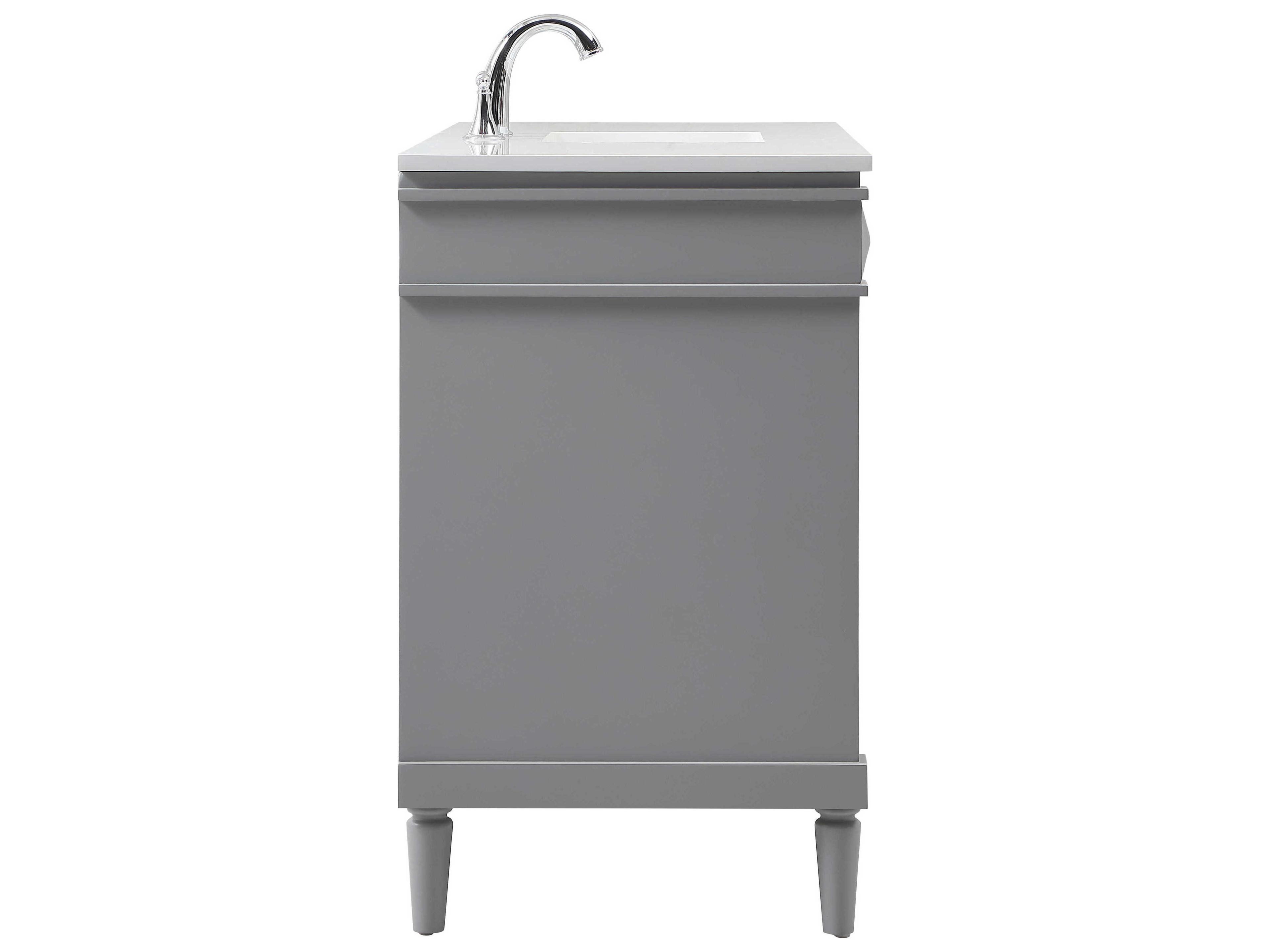 Elegant Lighting Bennett Grey / Brushed Nickel 48" Vanity