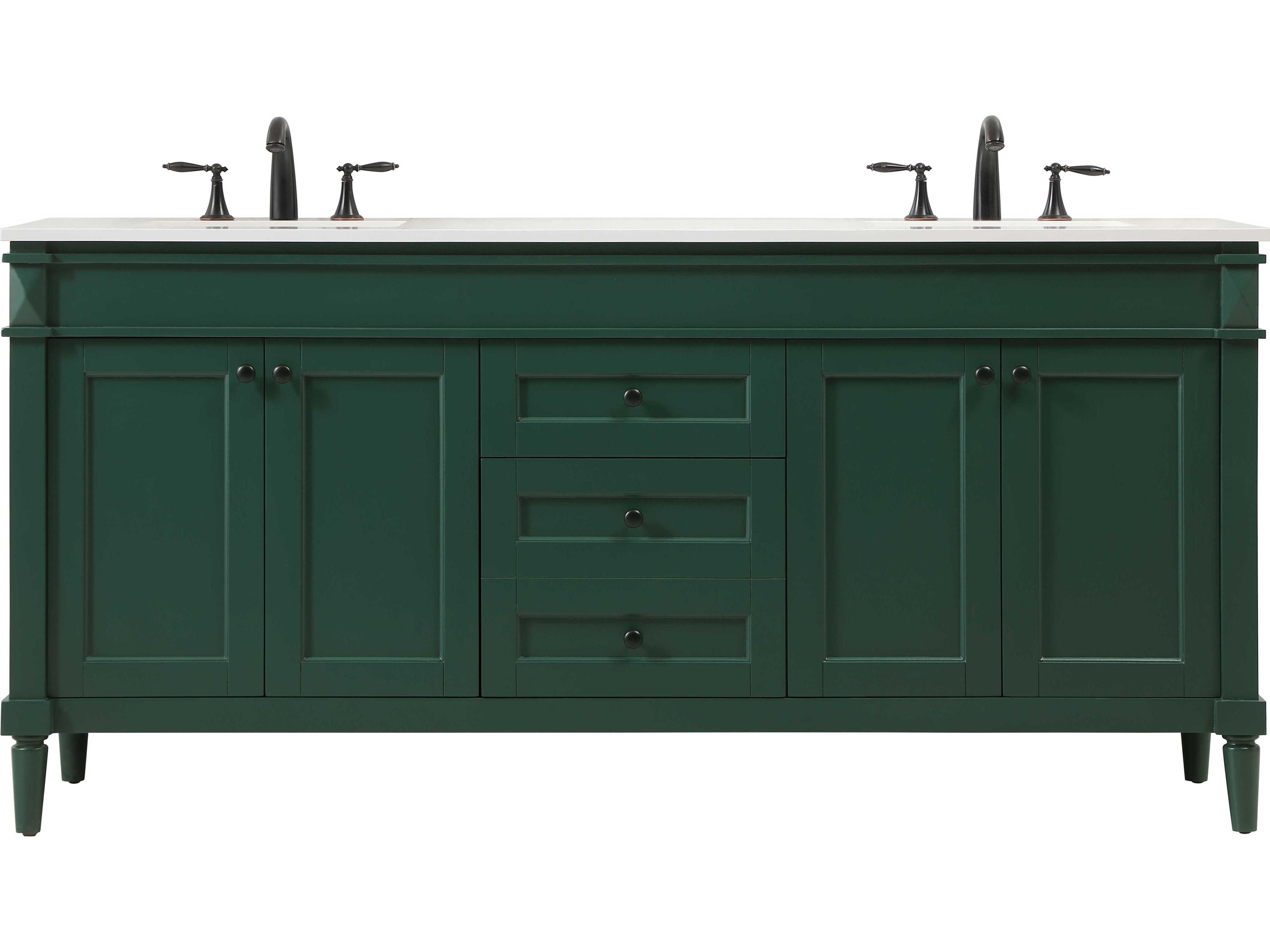 Elegant Lighting Bennett Black 72" Vanity