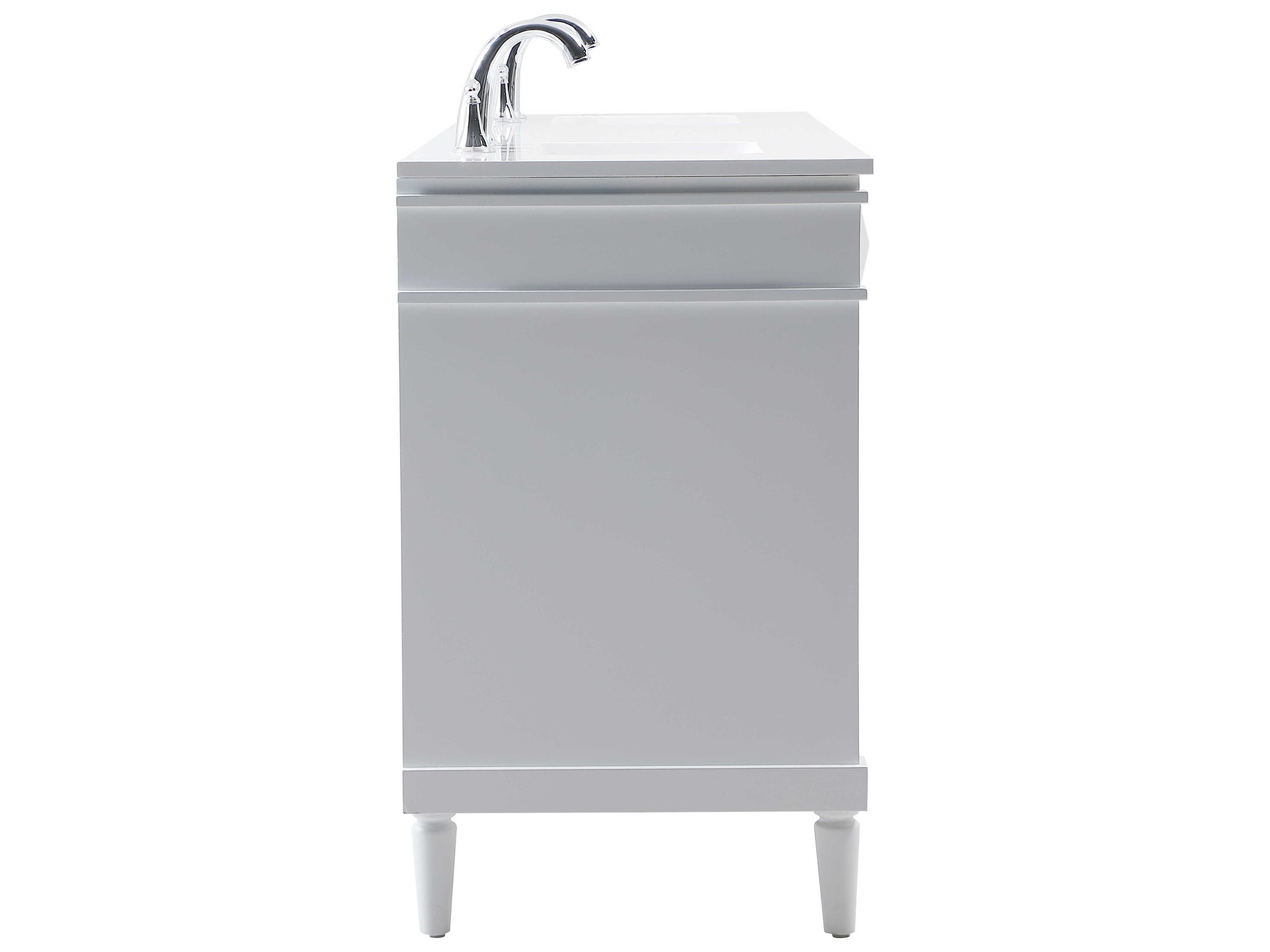 Elegant Lighting Bennett Brushed Nickel 72" Vanity