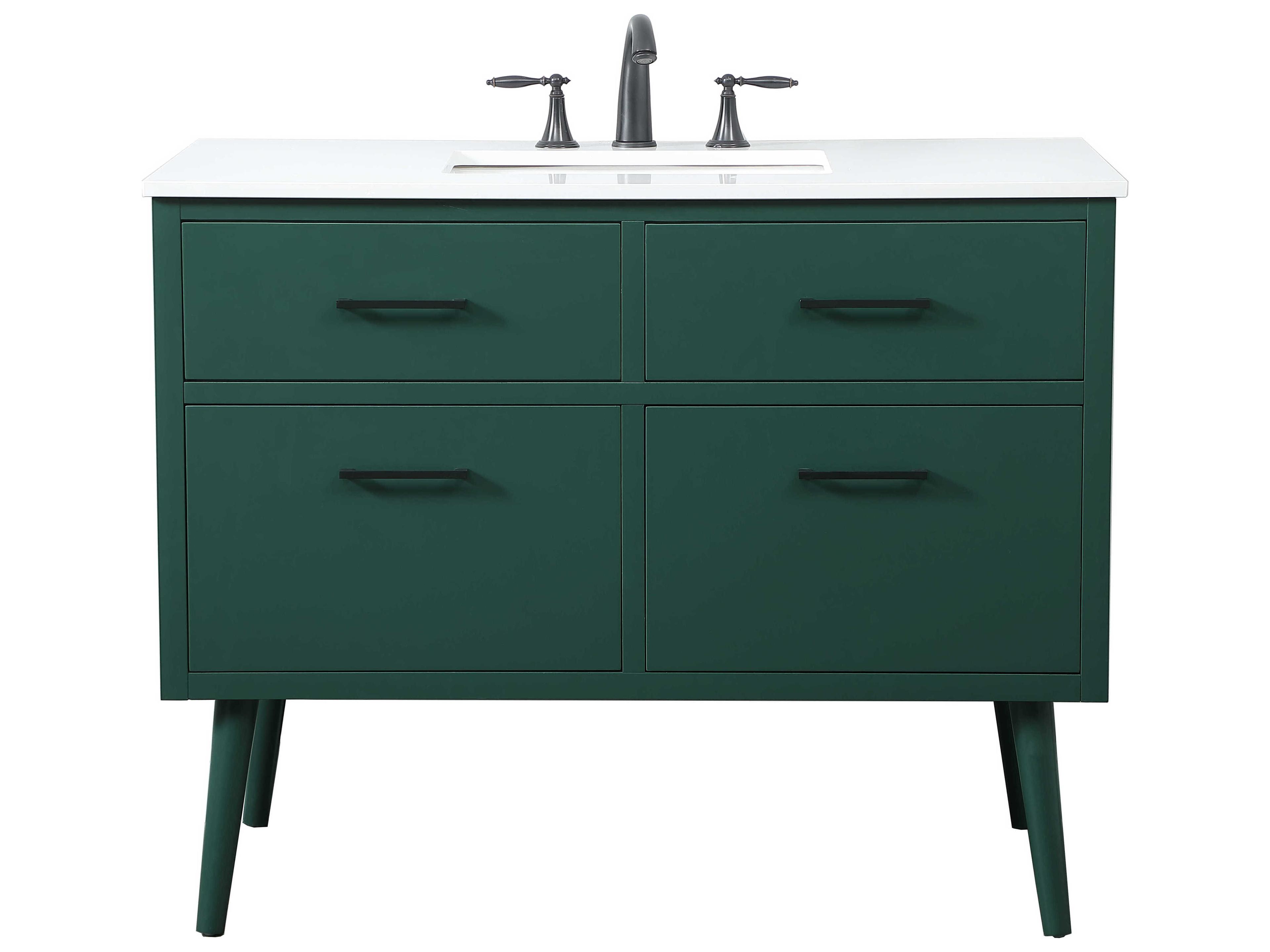 Elegant Lighting Boise Green 42" Vanity