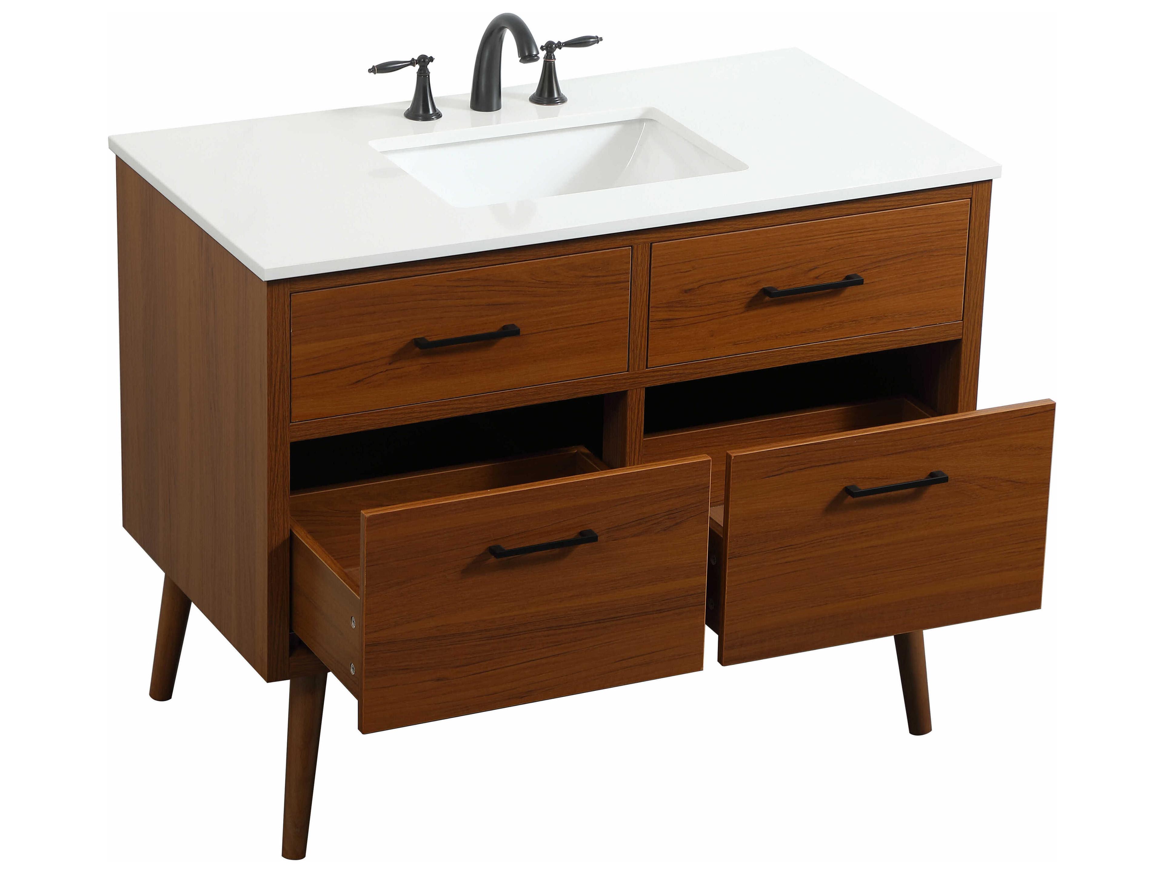 Elegant Lighting Boise Teak 42" Vanity