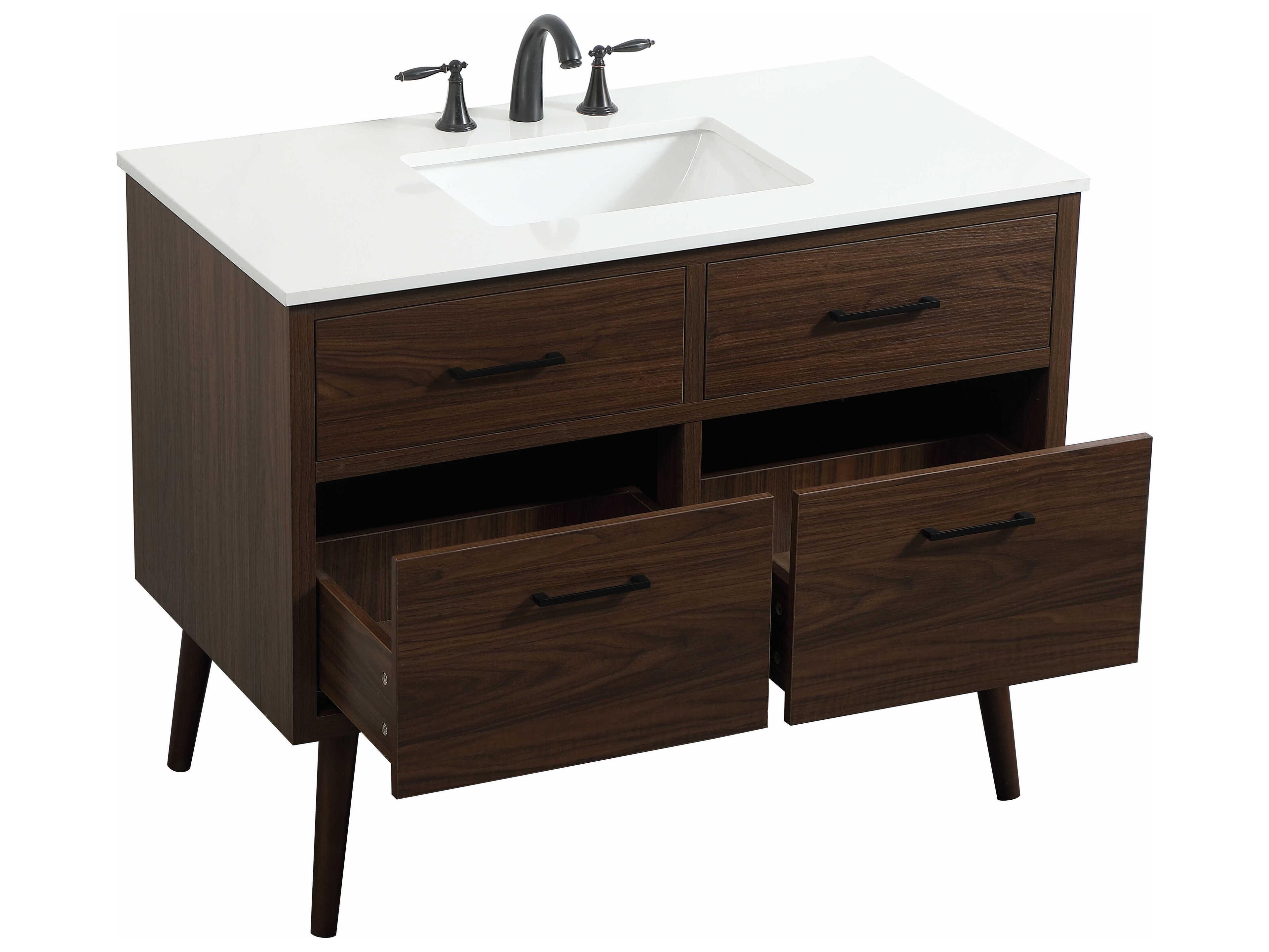 Elegant Lighting Boise Walnut 42" Vanity