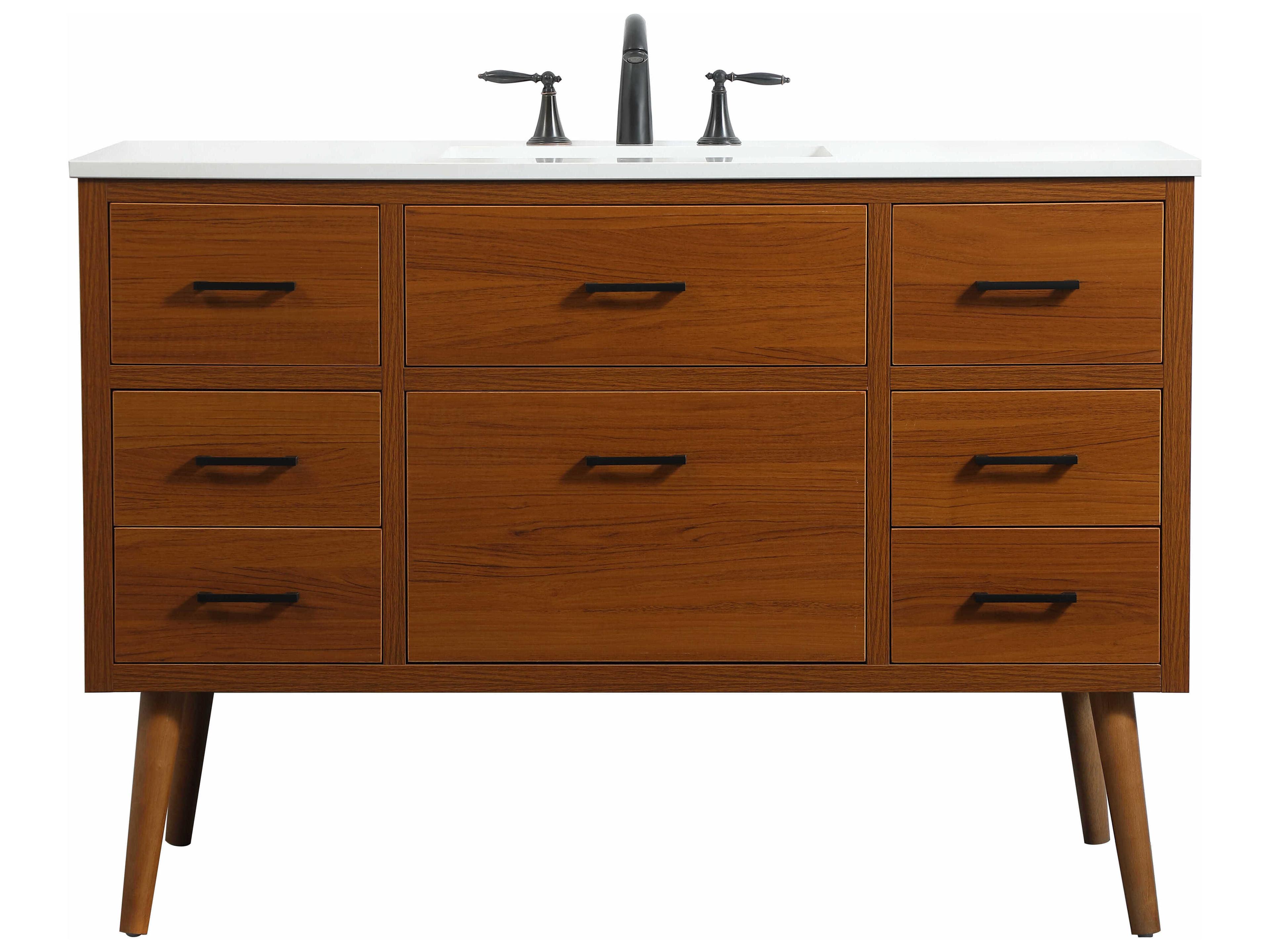 Elegant Lighting Boise Teak 48" Vanity