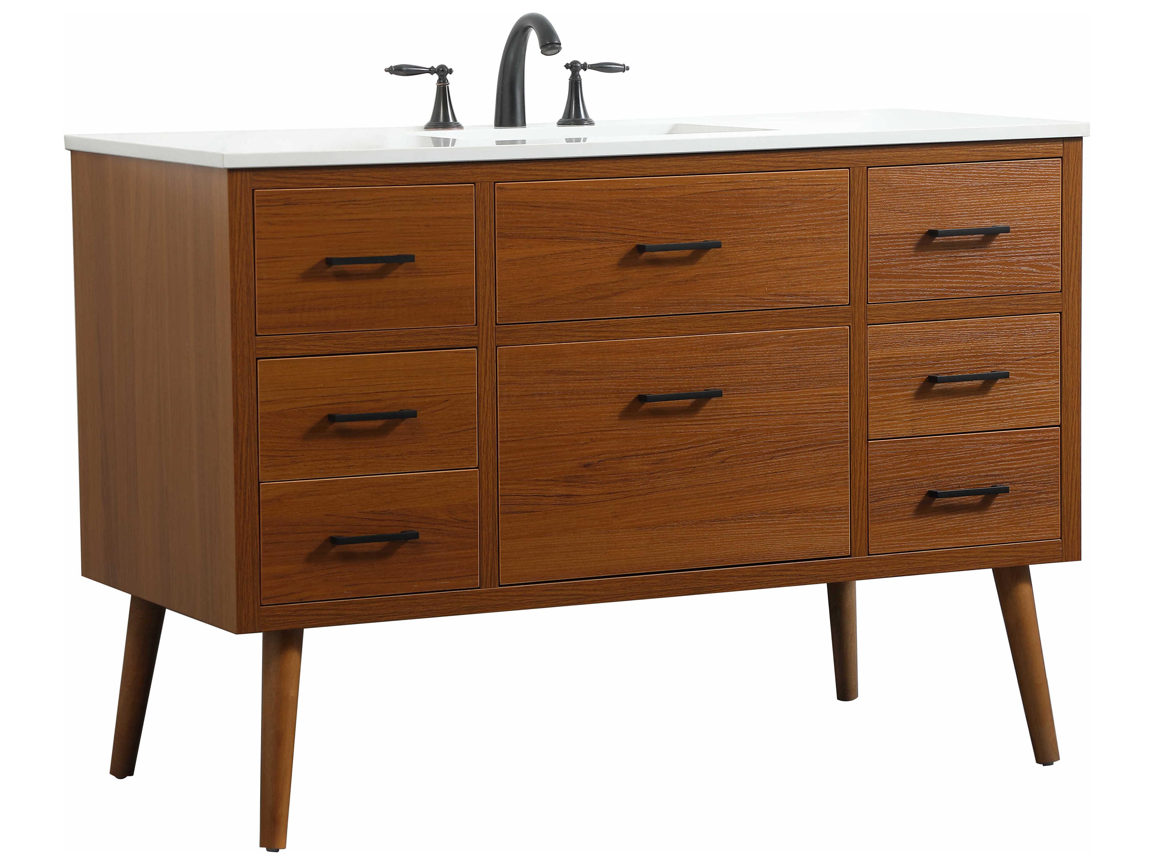 Elegant Lighting Boise Teak 48" Vanity