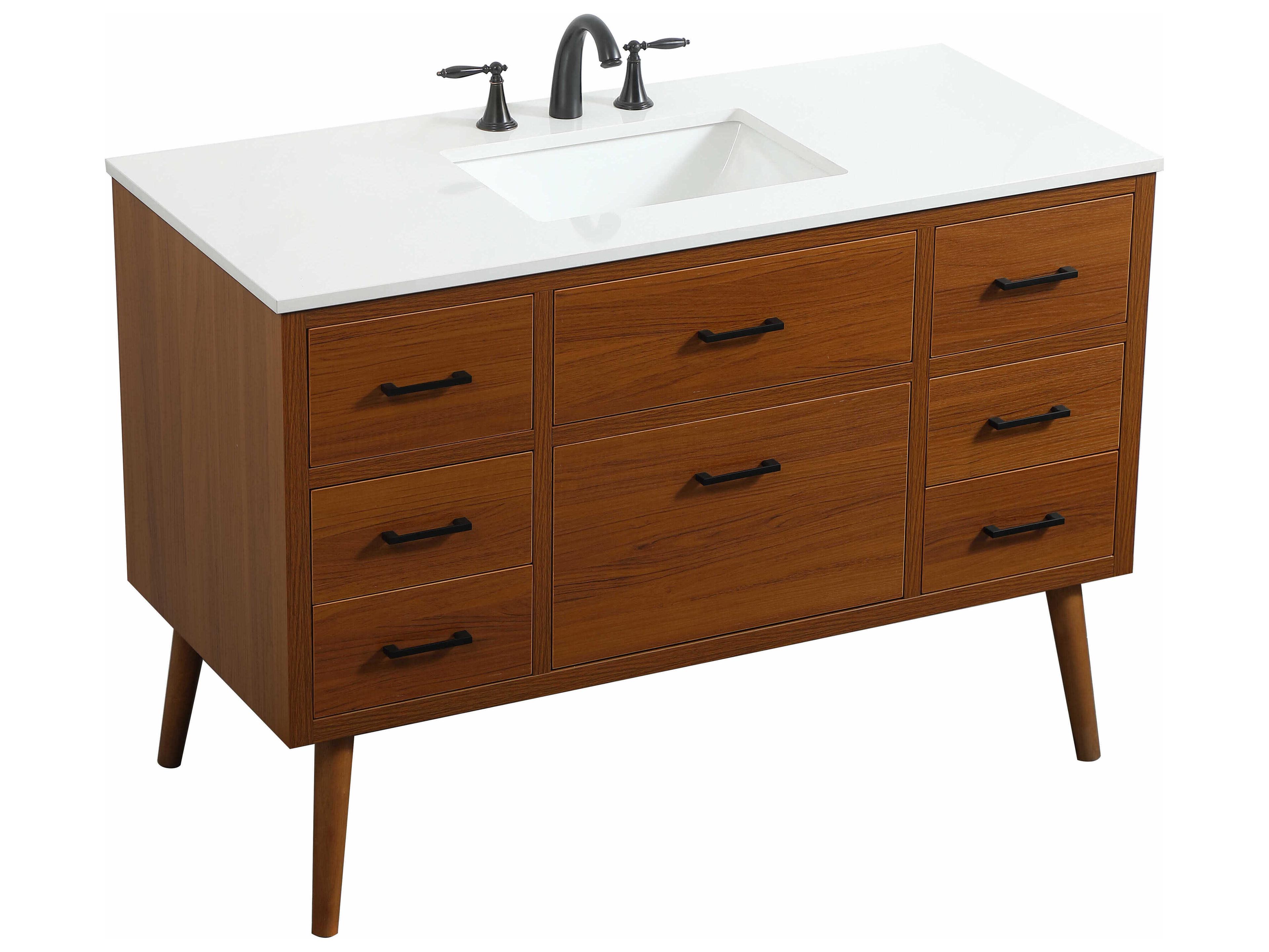 Elegant Lighting Boise Teak 48" Vanity