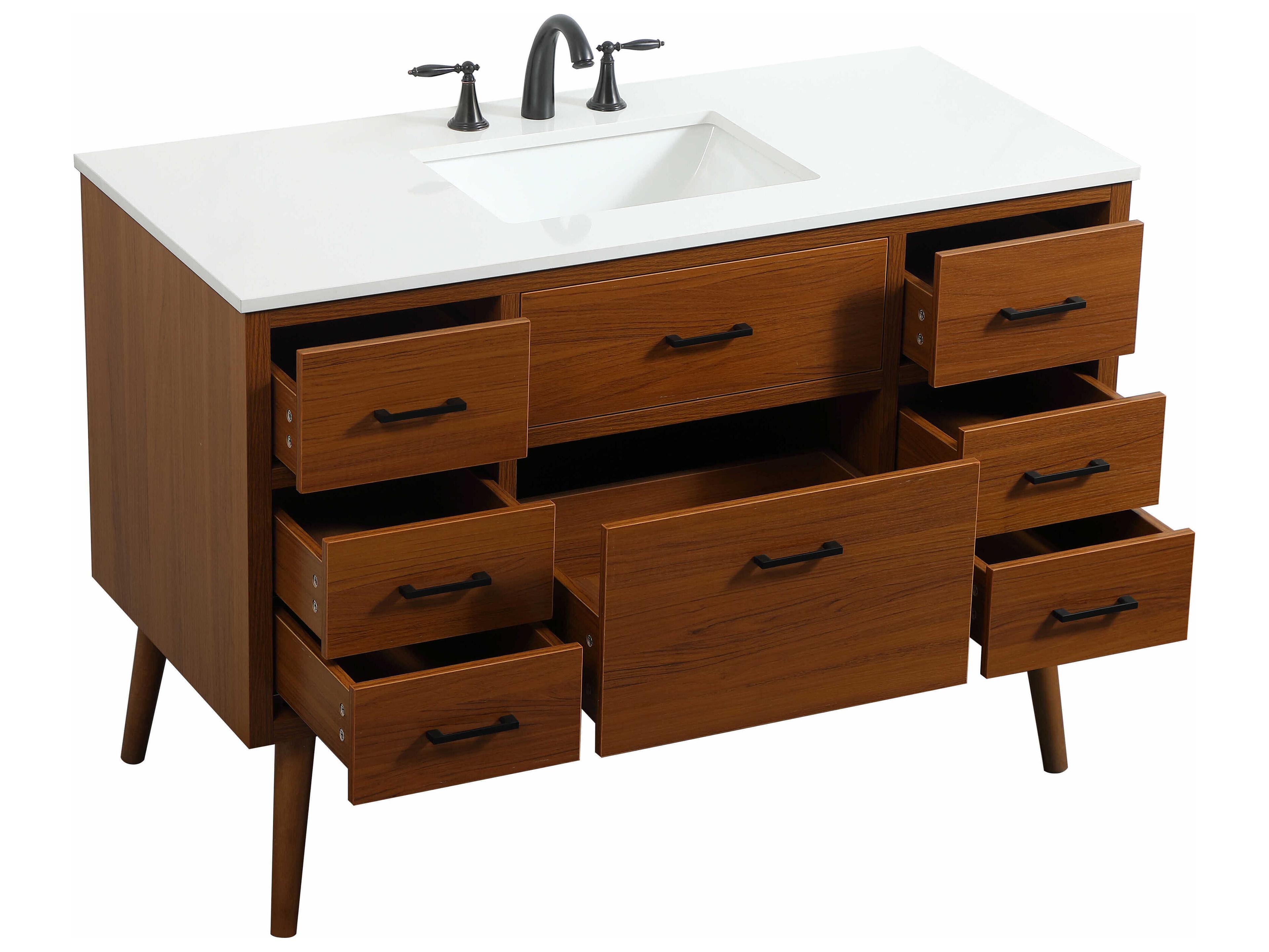 Elegant Lighting Boise Teak 48" Vanity