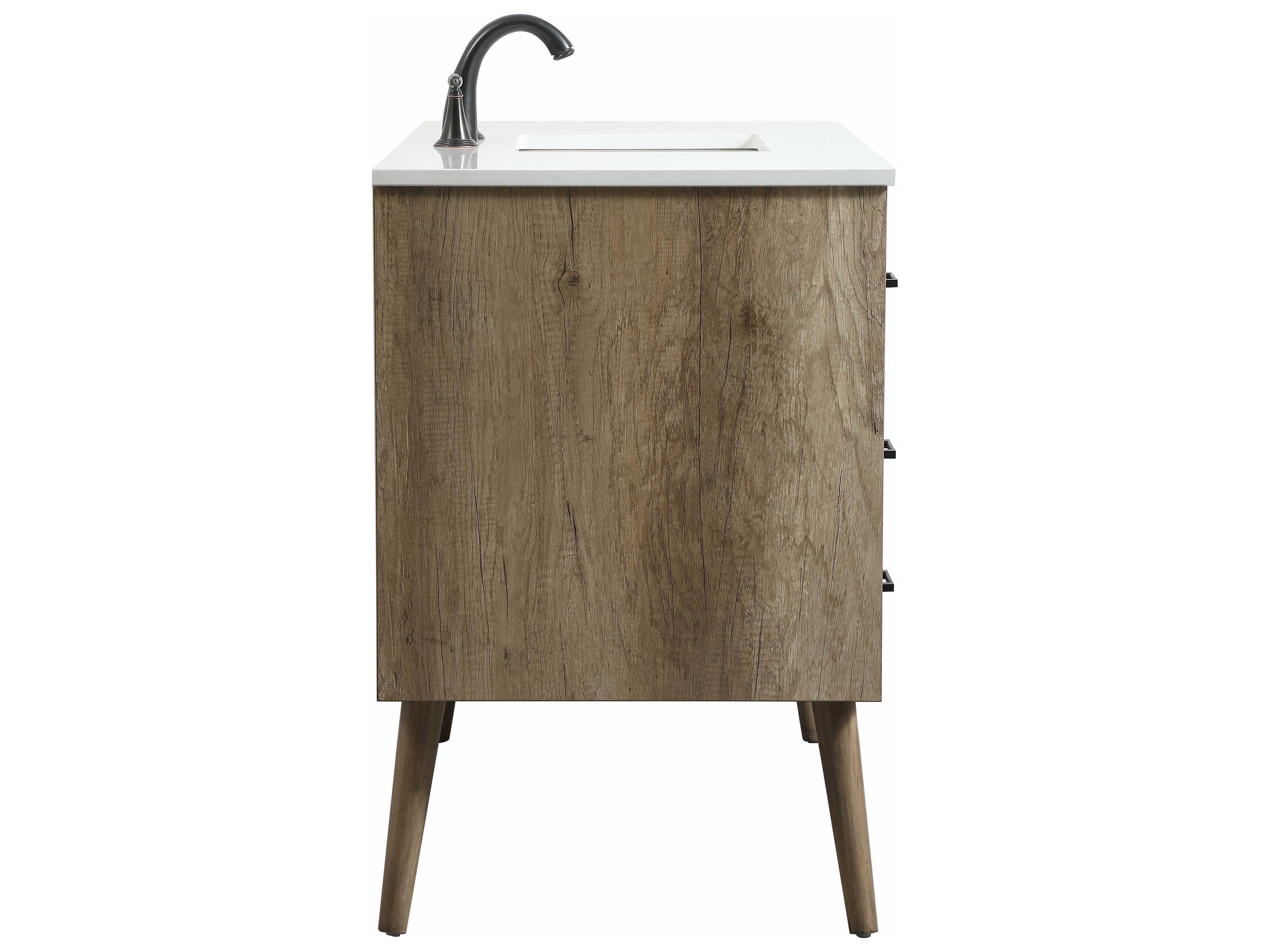 Elegant Lighting Boise Natural Oak 48" Vanity