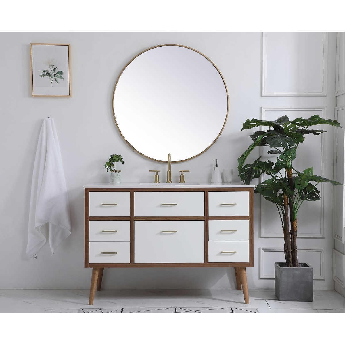 Elegant Lighting Boise White 48" Vanity