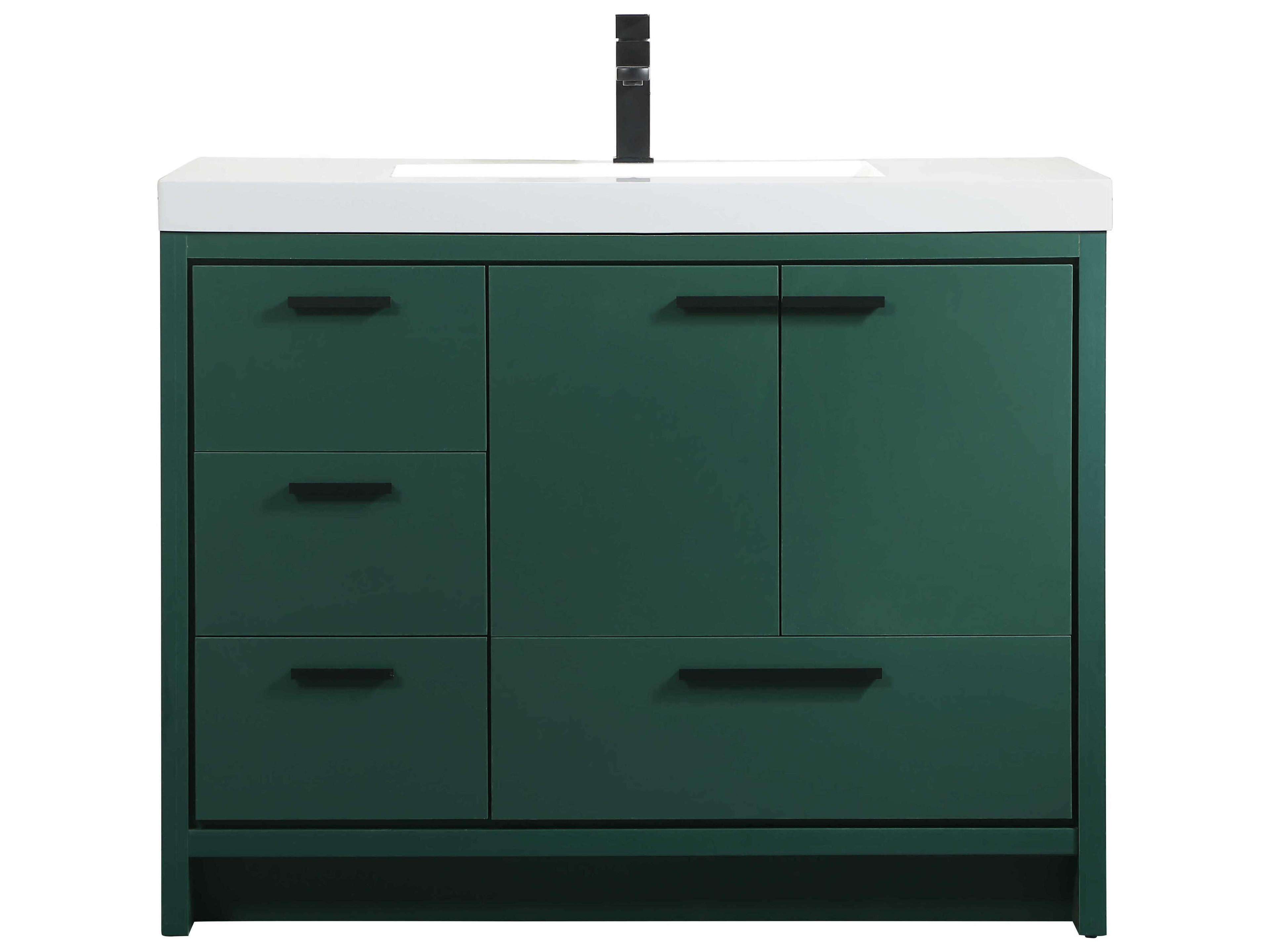 Elegant Lighting Wyatt Green 42" Vanity