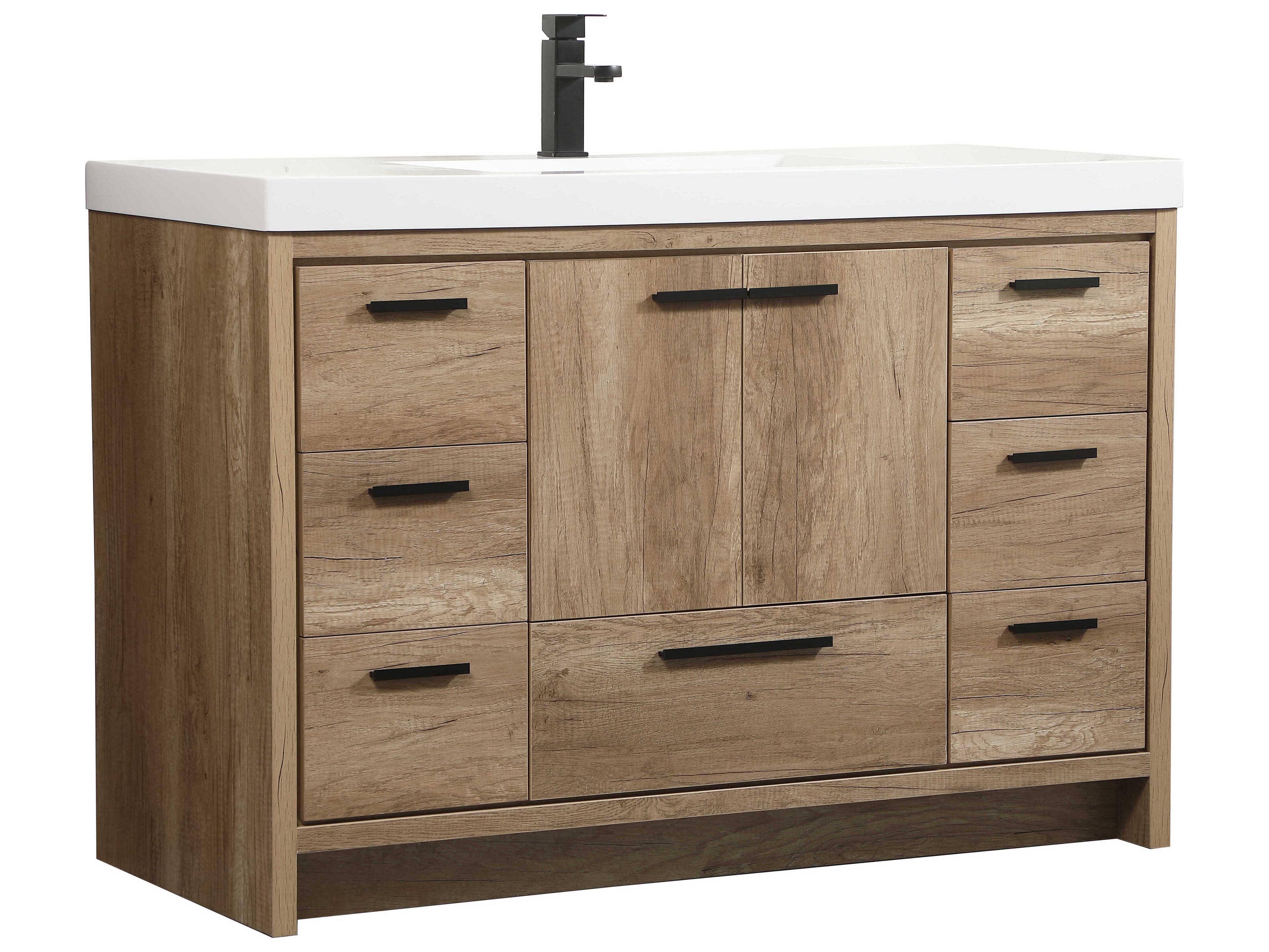 Elegant Lighting Wyatt Natural Oak 48" Vanity