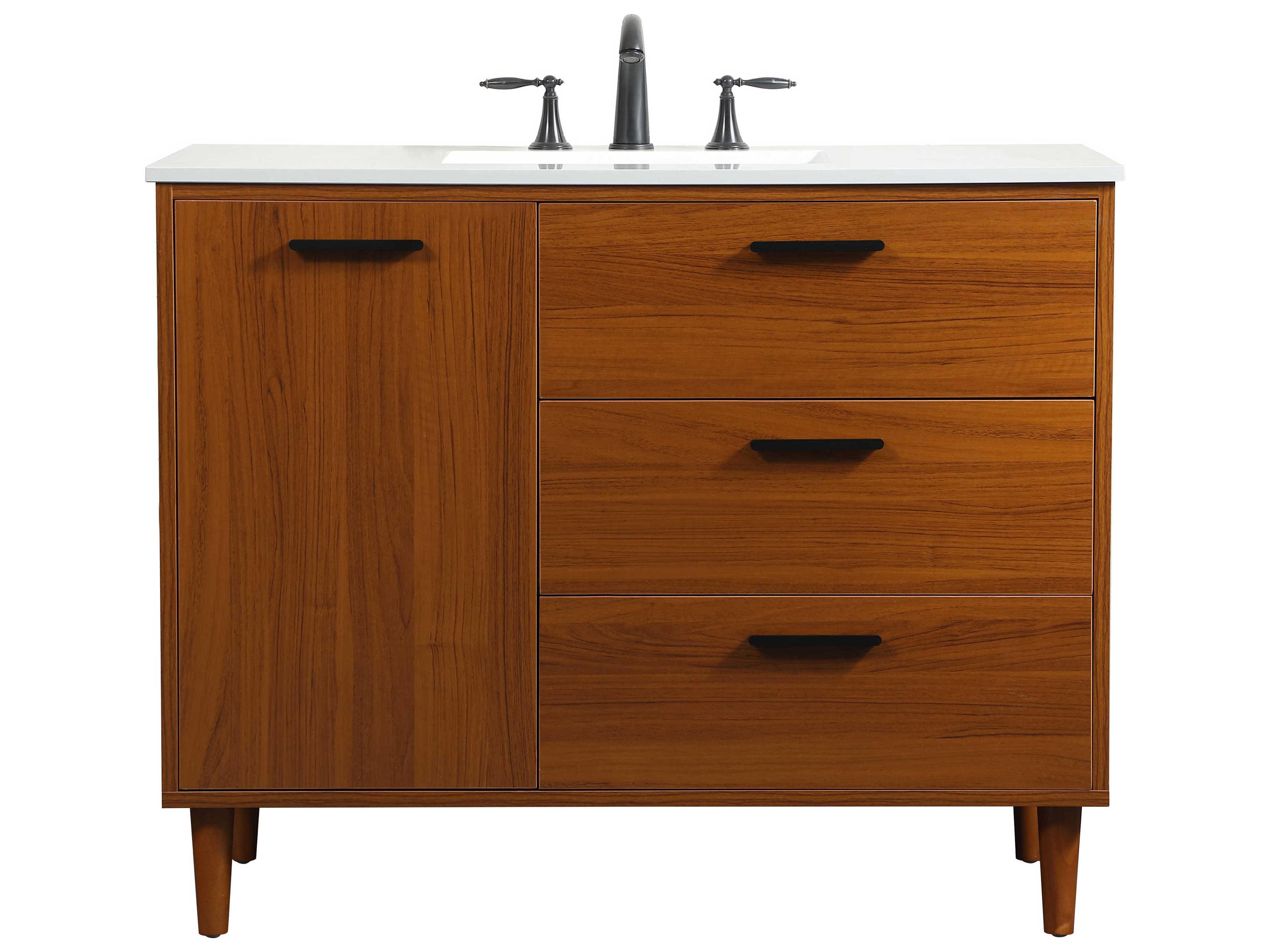 Elegant Lighting Baldwin Teak 42" Vanity