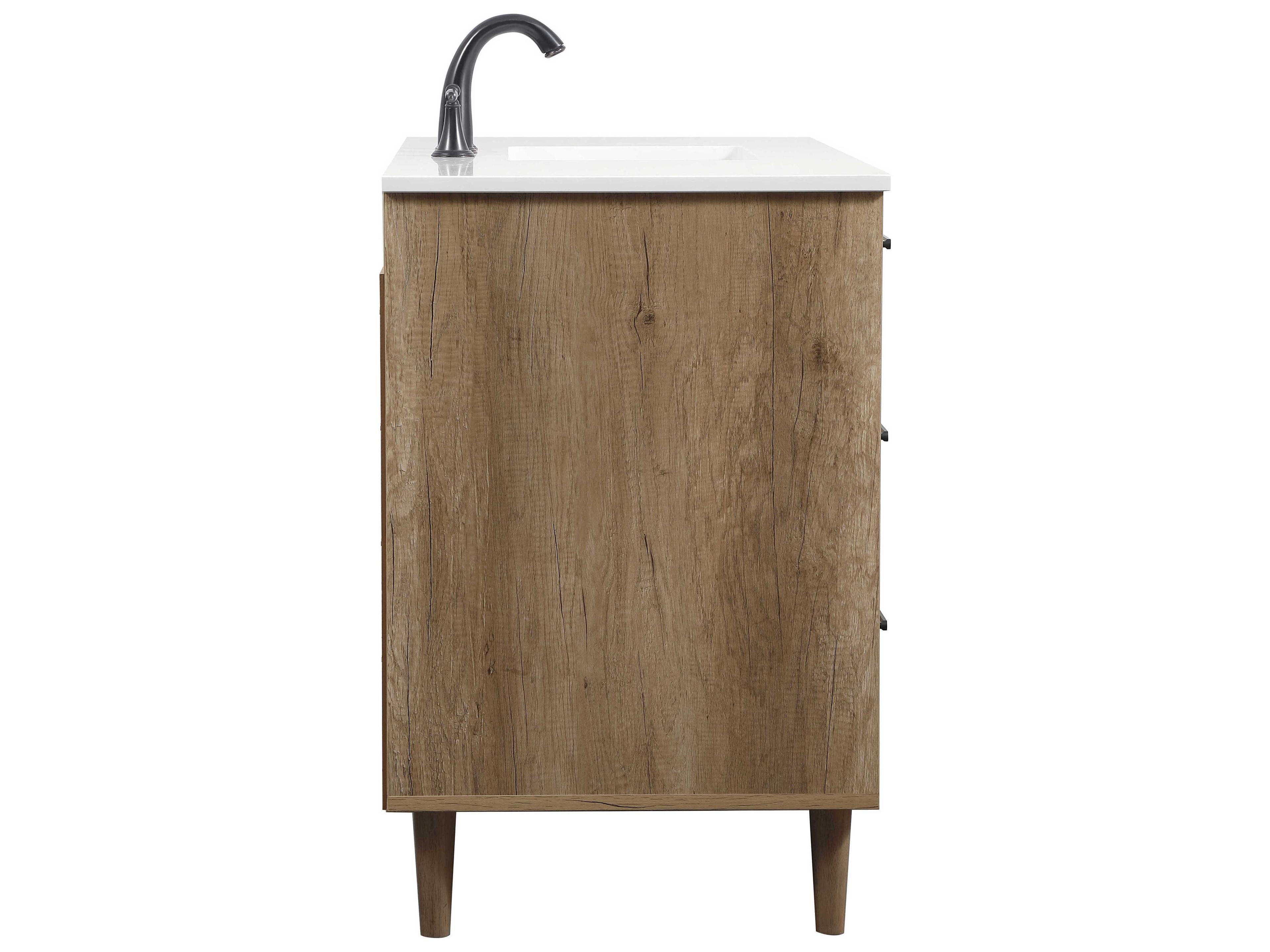 Elegant Lighting Baldwin Natural Oak 48" Vanity