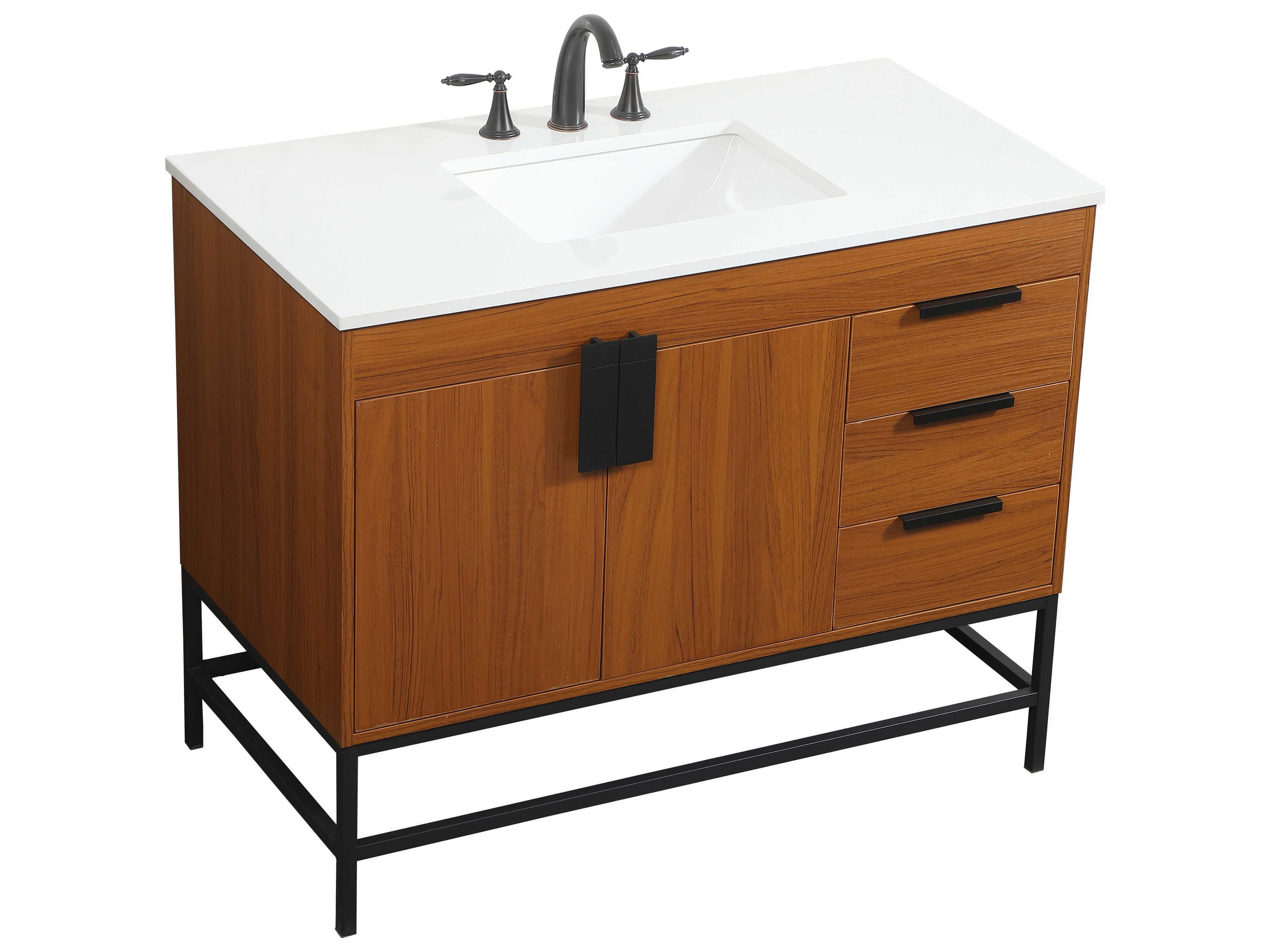 Elegant Lighting Eugene Teak 42" Vanity