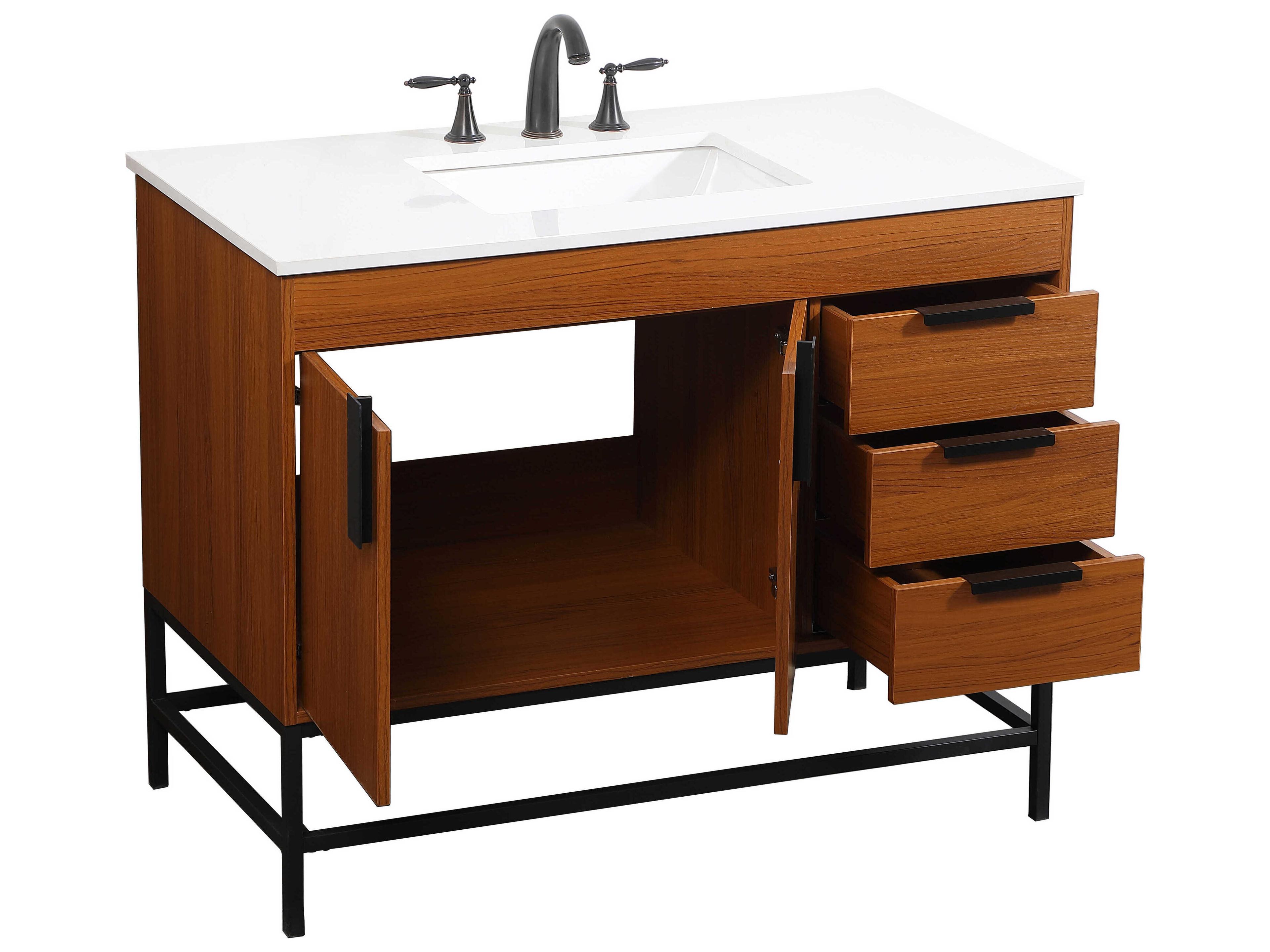 Elegant Lighting Eugene Teak 42" Vanity