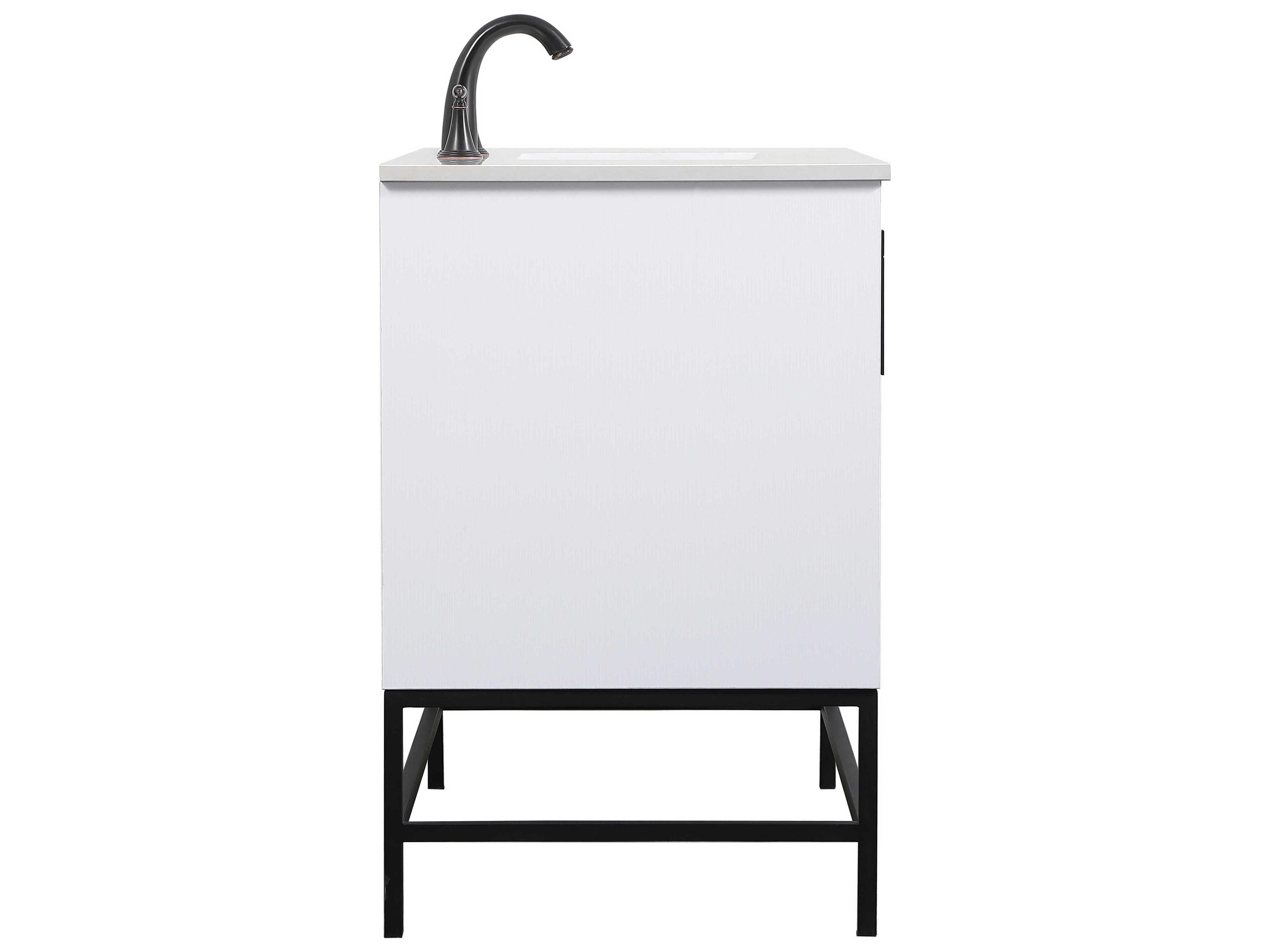 Elegant Lighting Eugene White 42" Vanity