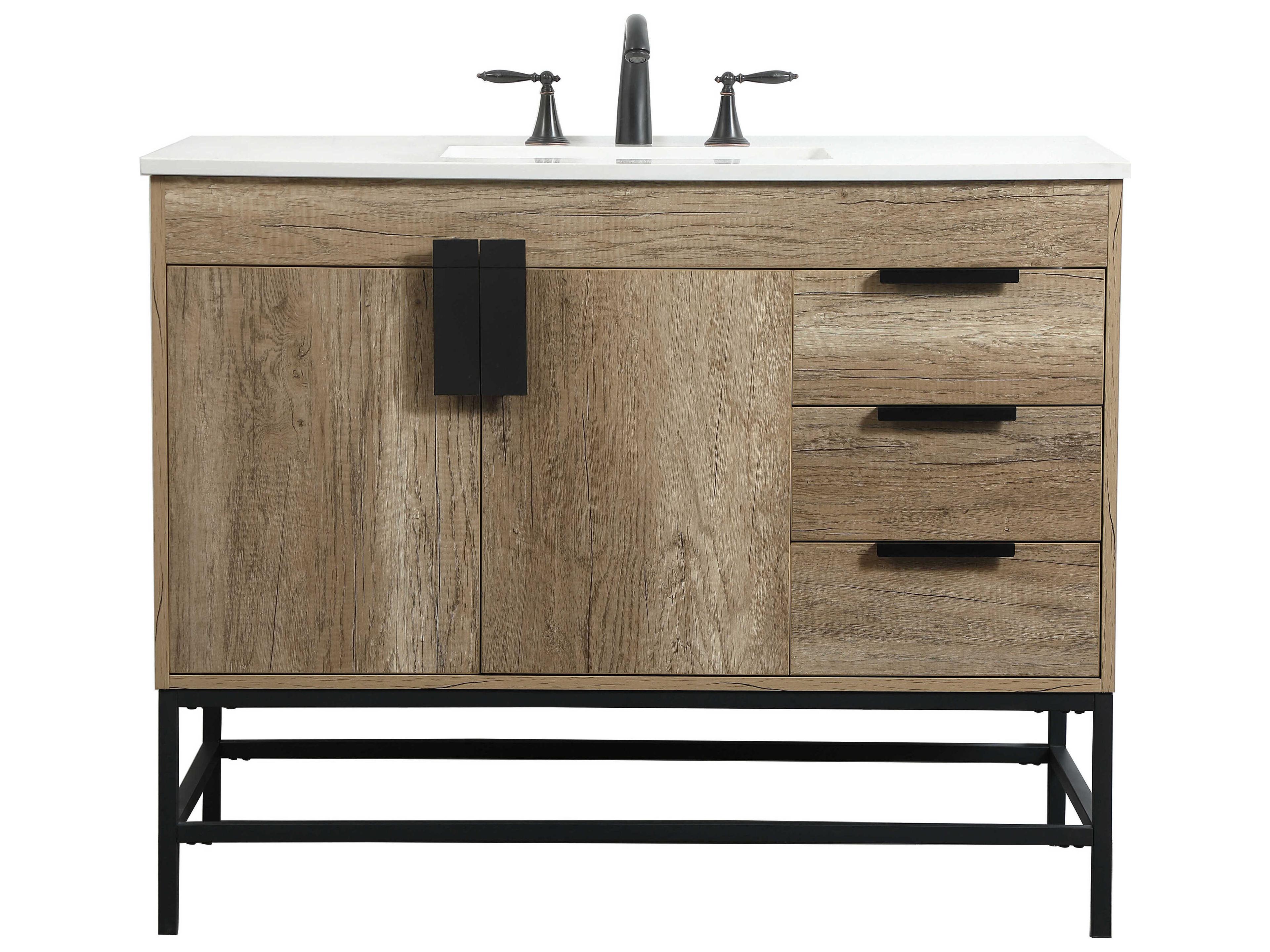 Elegant Lighting Eugene Natural Oak 42" Vanity