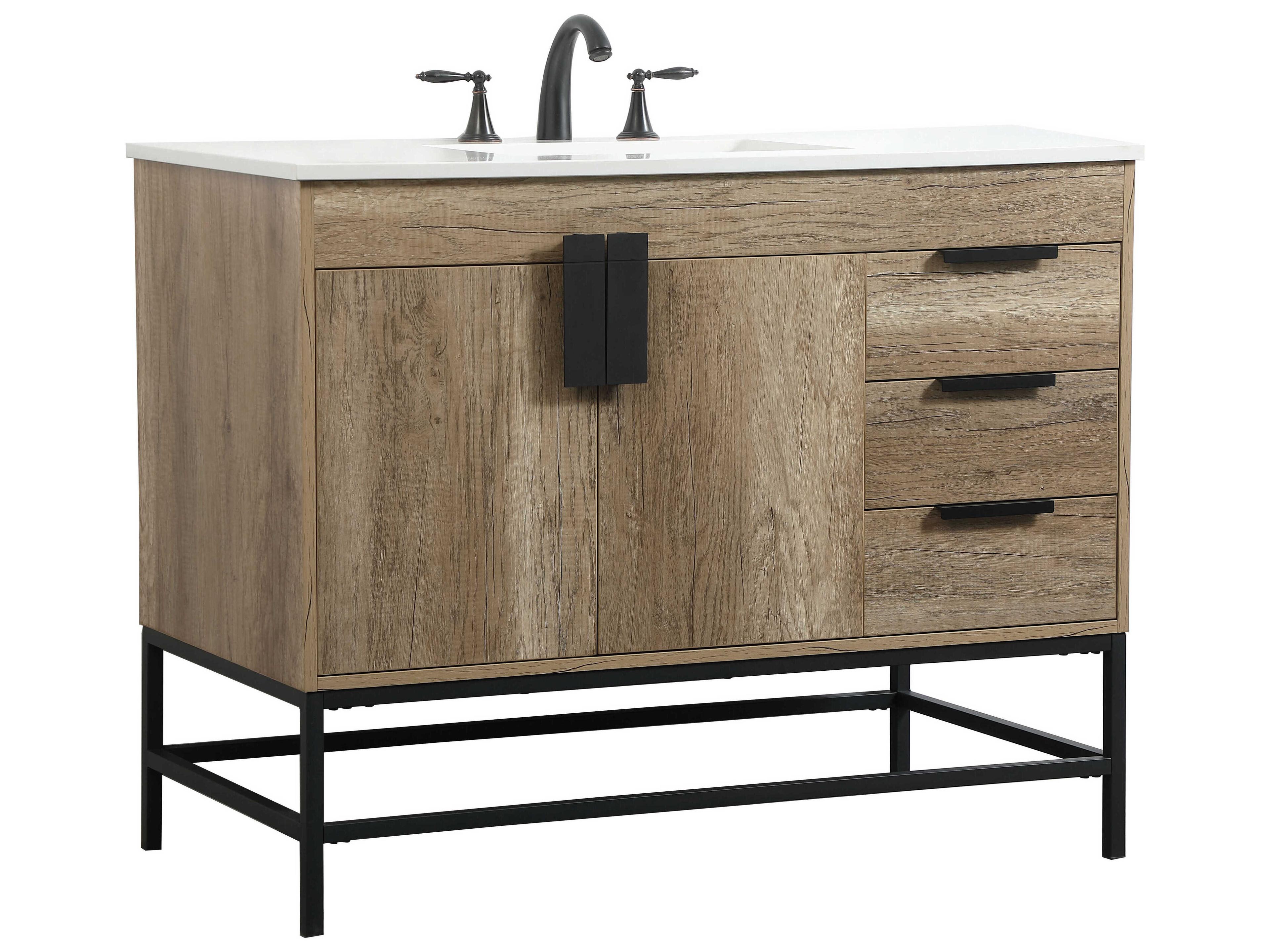 Elegant Lighting Eugene Natural Oak 42" Vanity