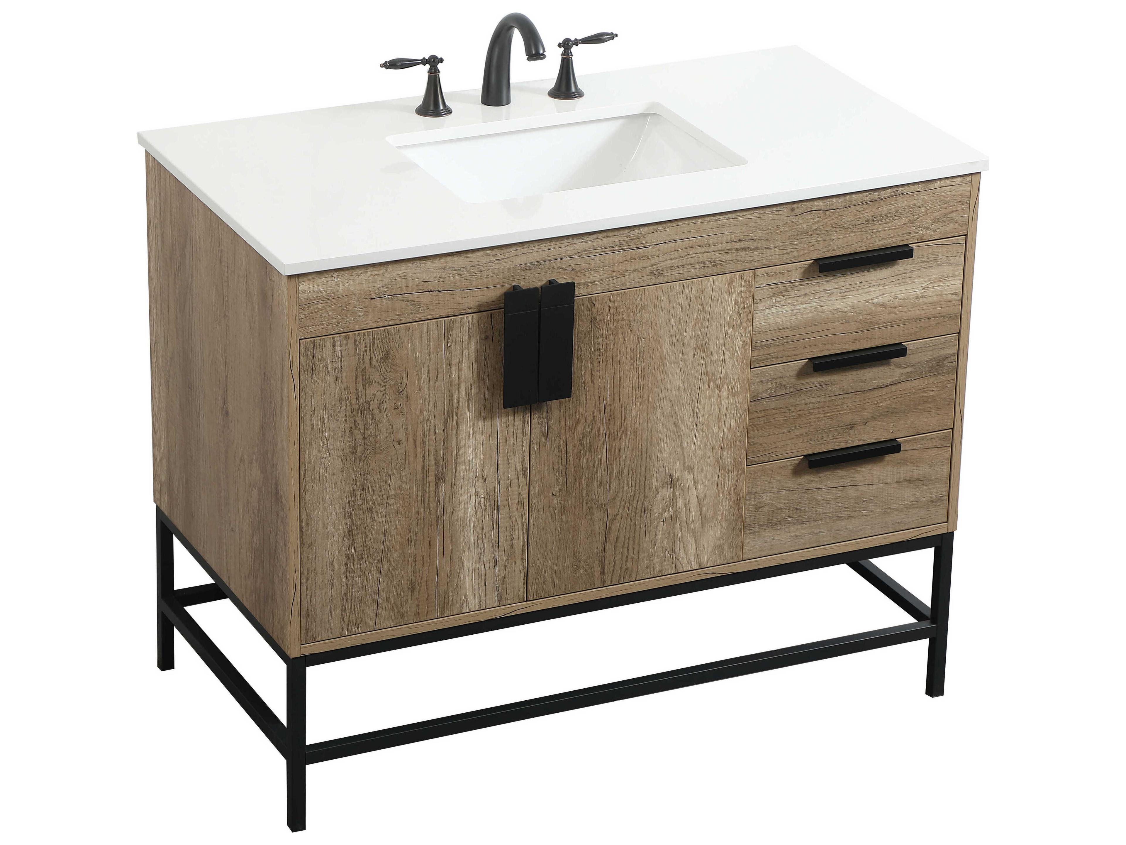 Elegant Lighting Eugene Natural Oak 42" Vanity