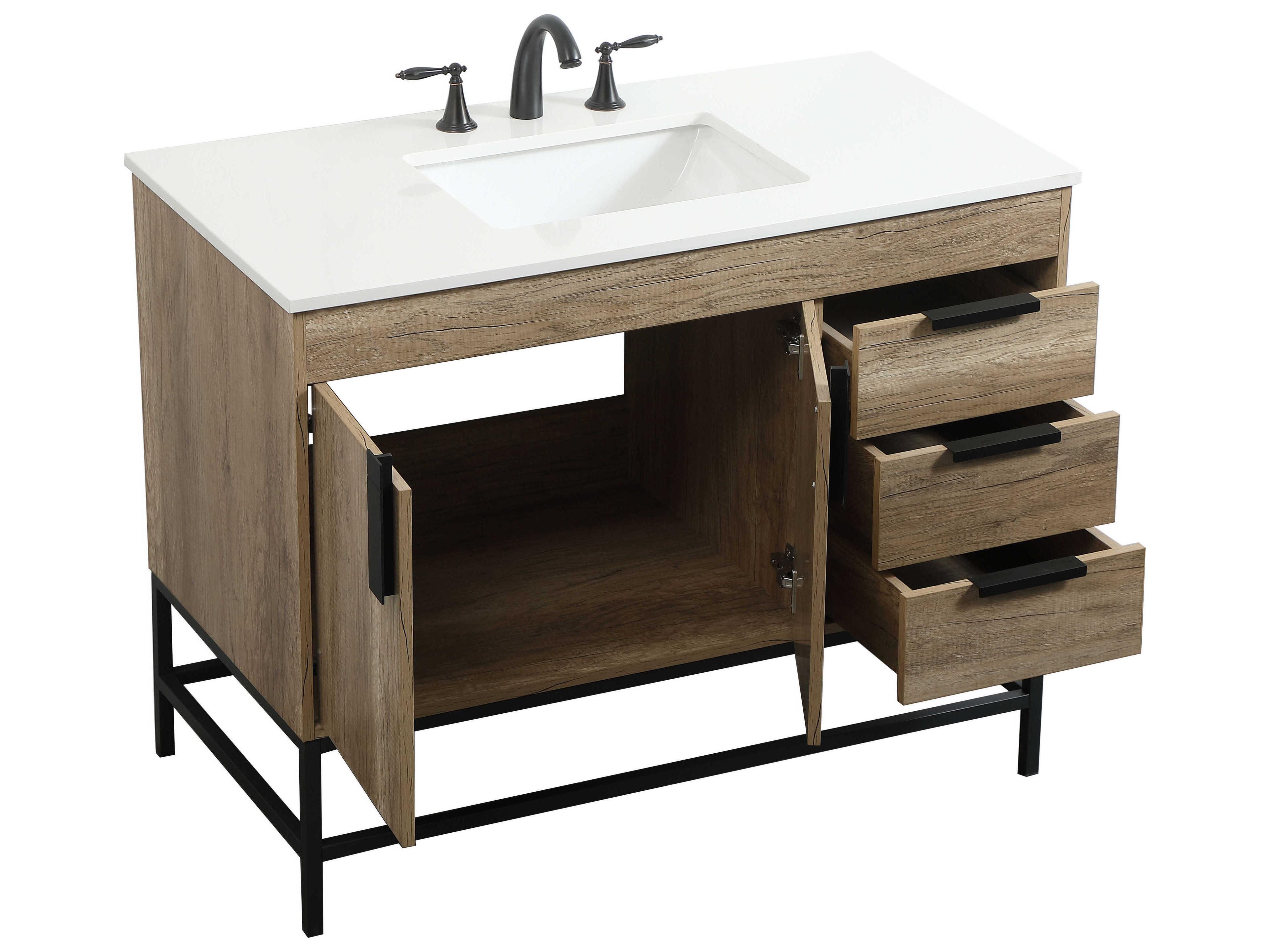 Elegant Lighting Eugene Natural Oak 42" Vanity