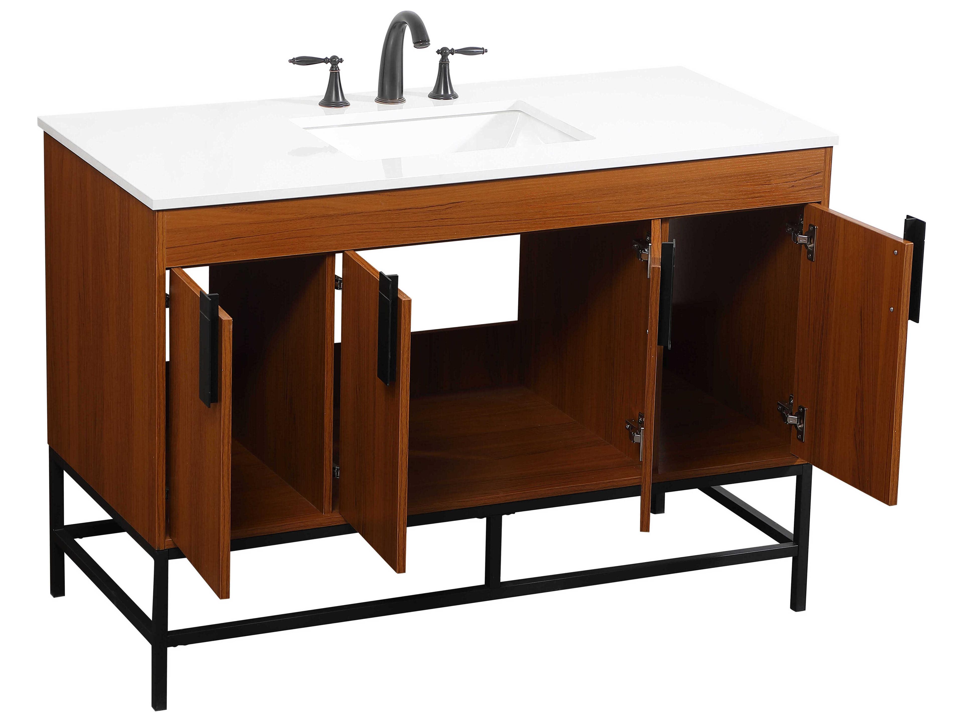 Elegant Lighting Eugene Teak 48" Vanity