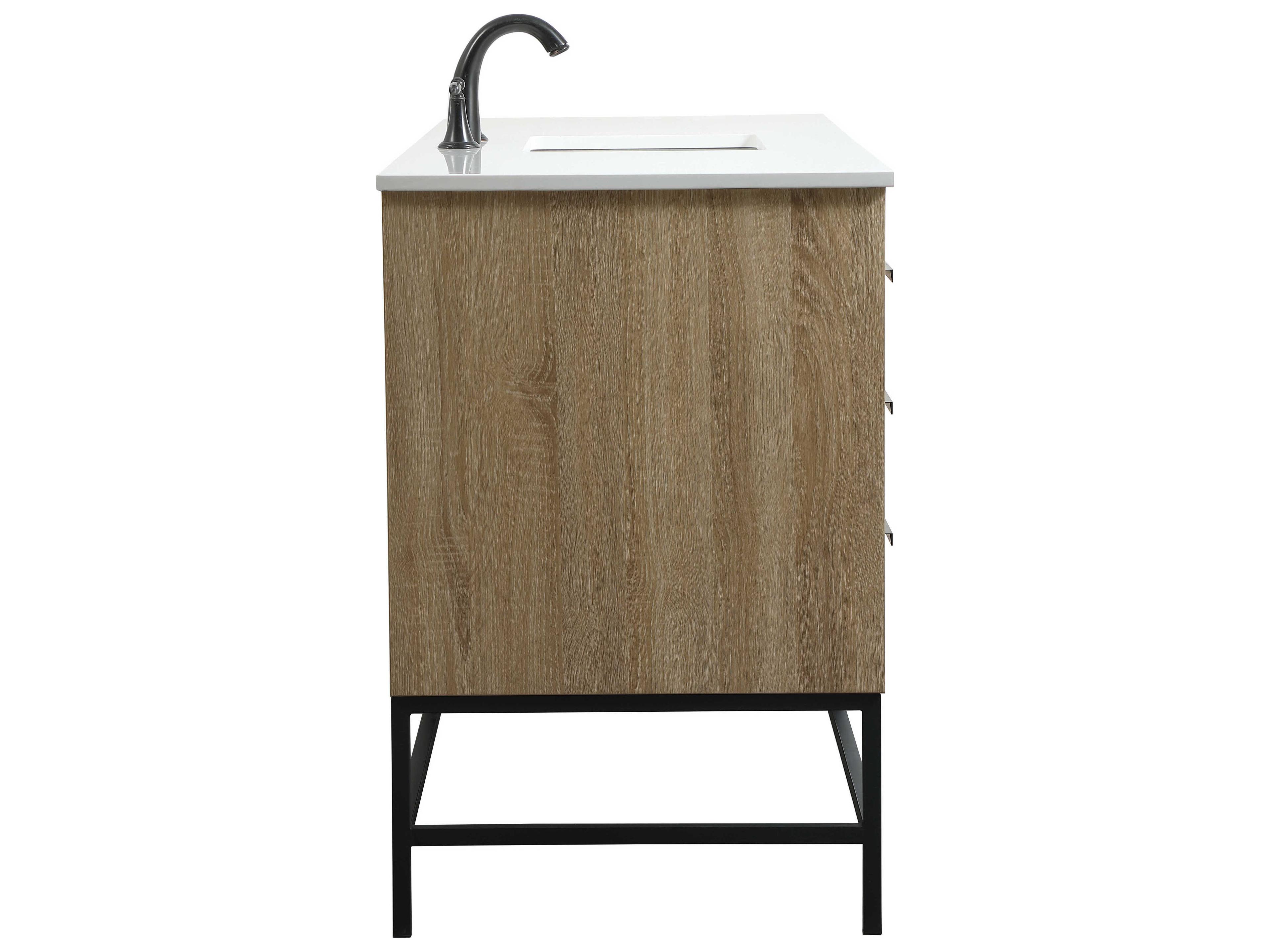 Elegant Lighting Eugene Mango Wood 60" Vanity