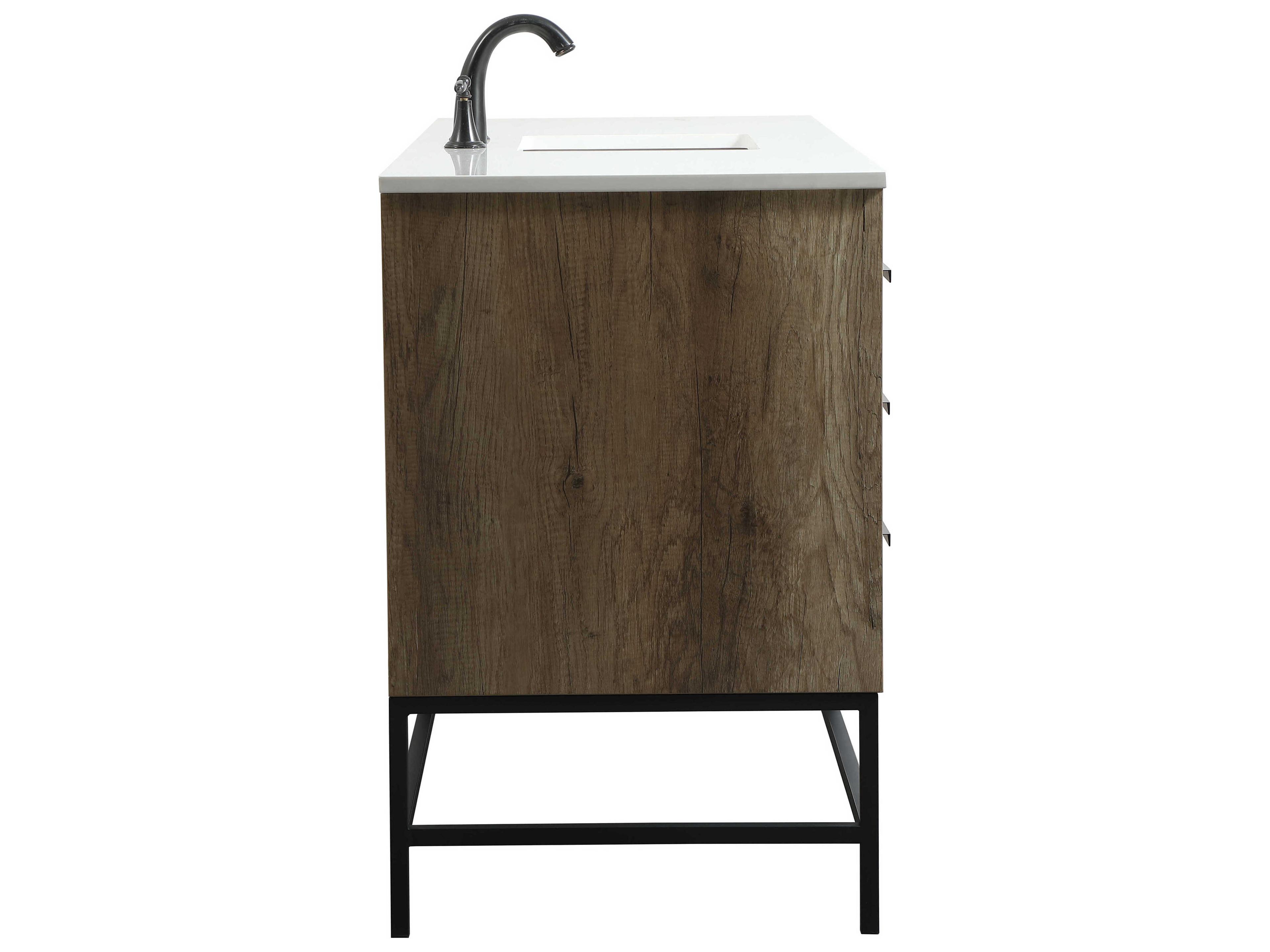 Elegant Lighting Eugene Natural Oak 60" Vanity