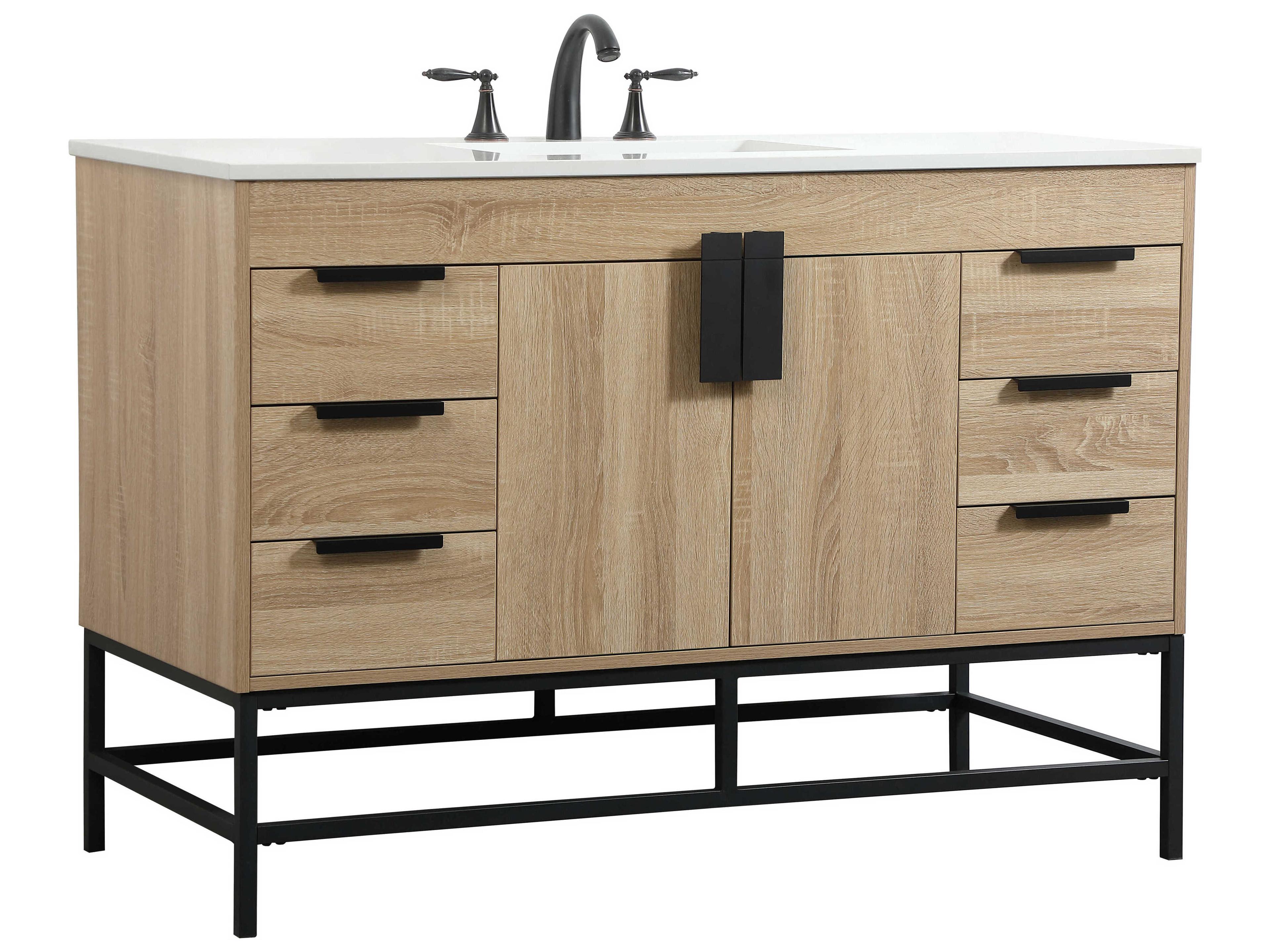 Elegant Lighting Eugene Mango Wood 48" Vanity