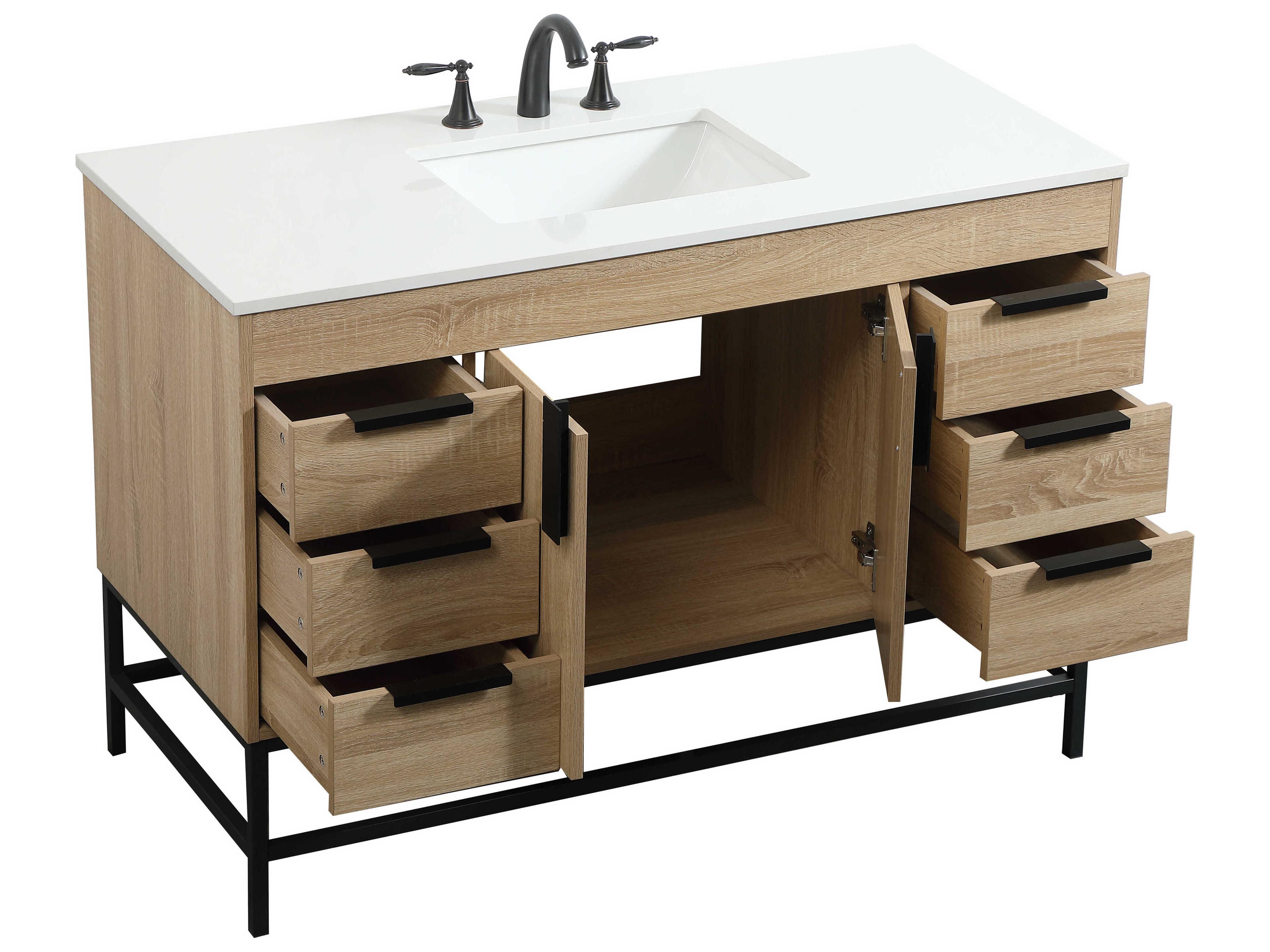 Elegant Lighting Eugene Mango Wood 48" Vanity