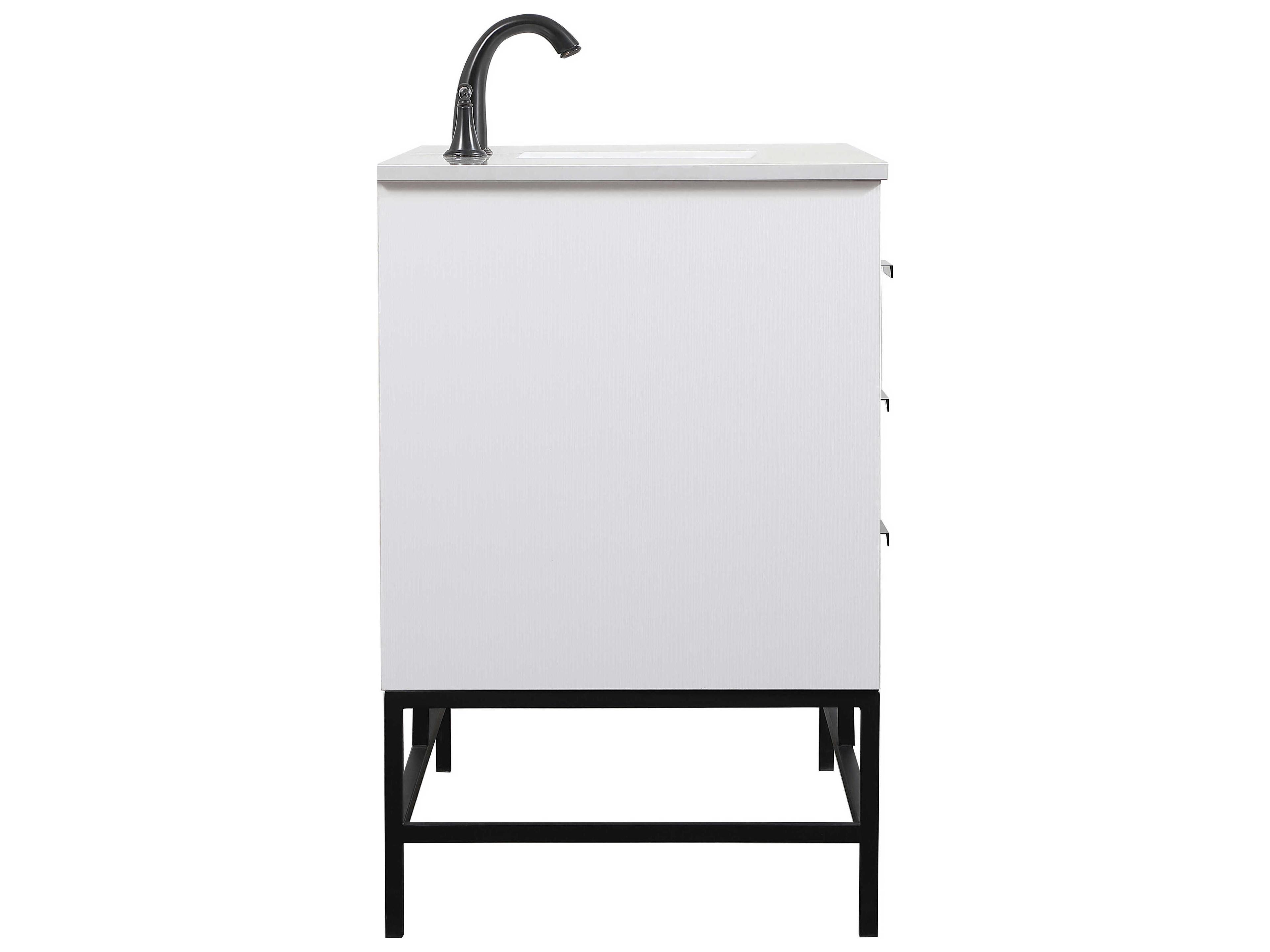 Elegant Lighting Eugene White 48" Vanity