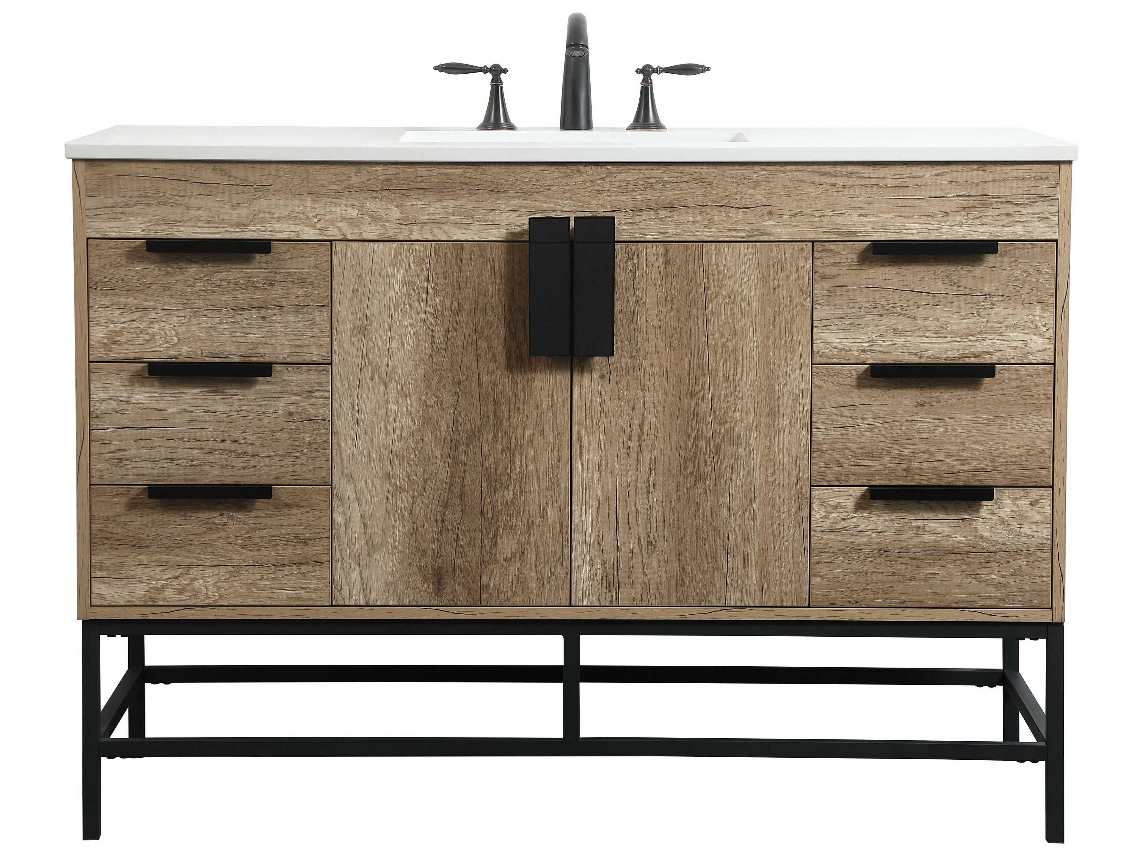 Elegant Lighting Eugene Natural Oak 48" Vanity