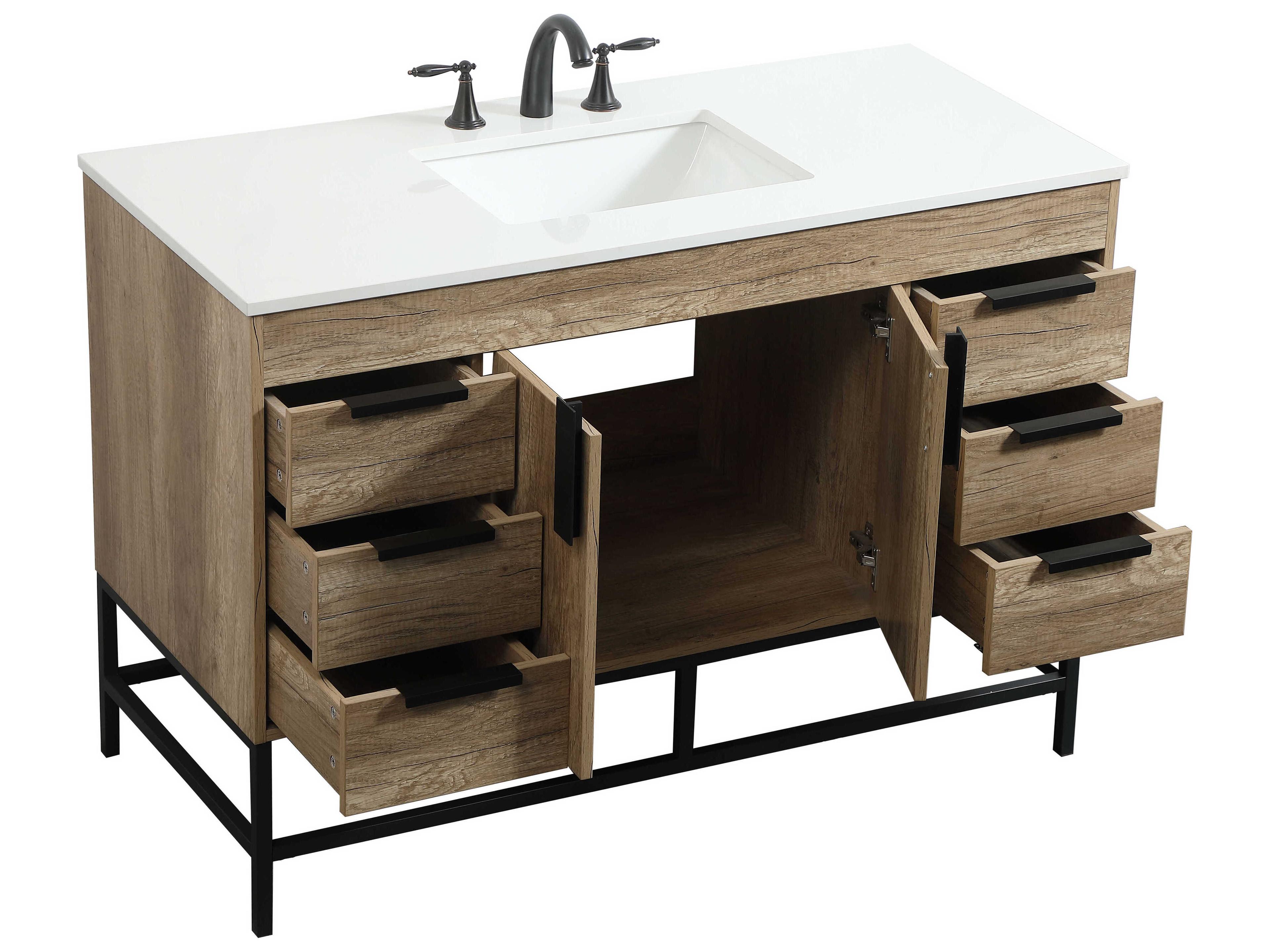 Elegant Lighting Eugene Natural Oak 48" Vanity