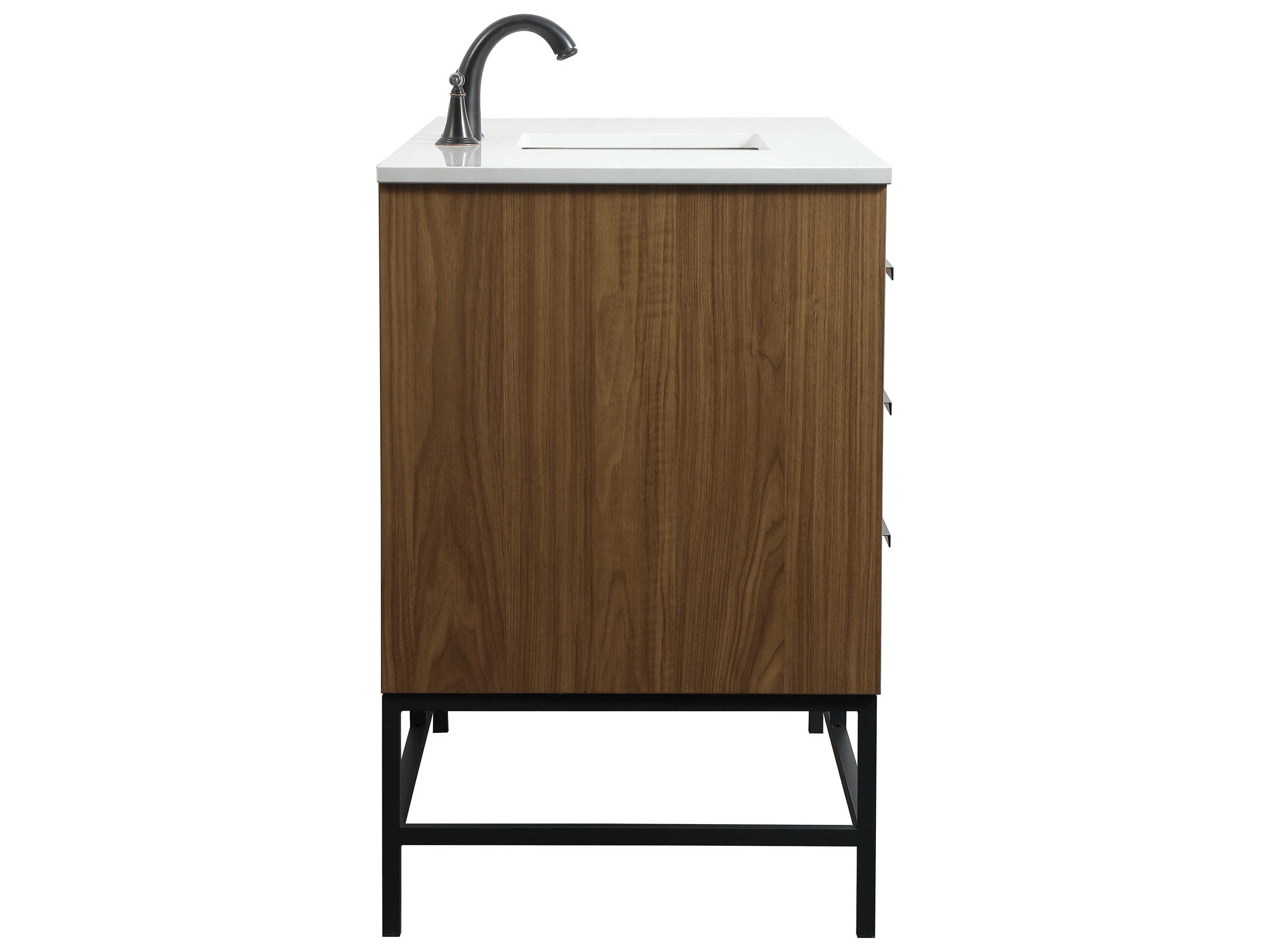 Elegant Lighting Eugene Walnut Brown 48" Vanity