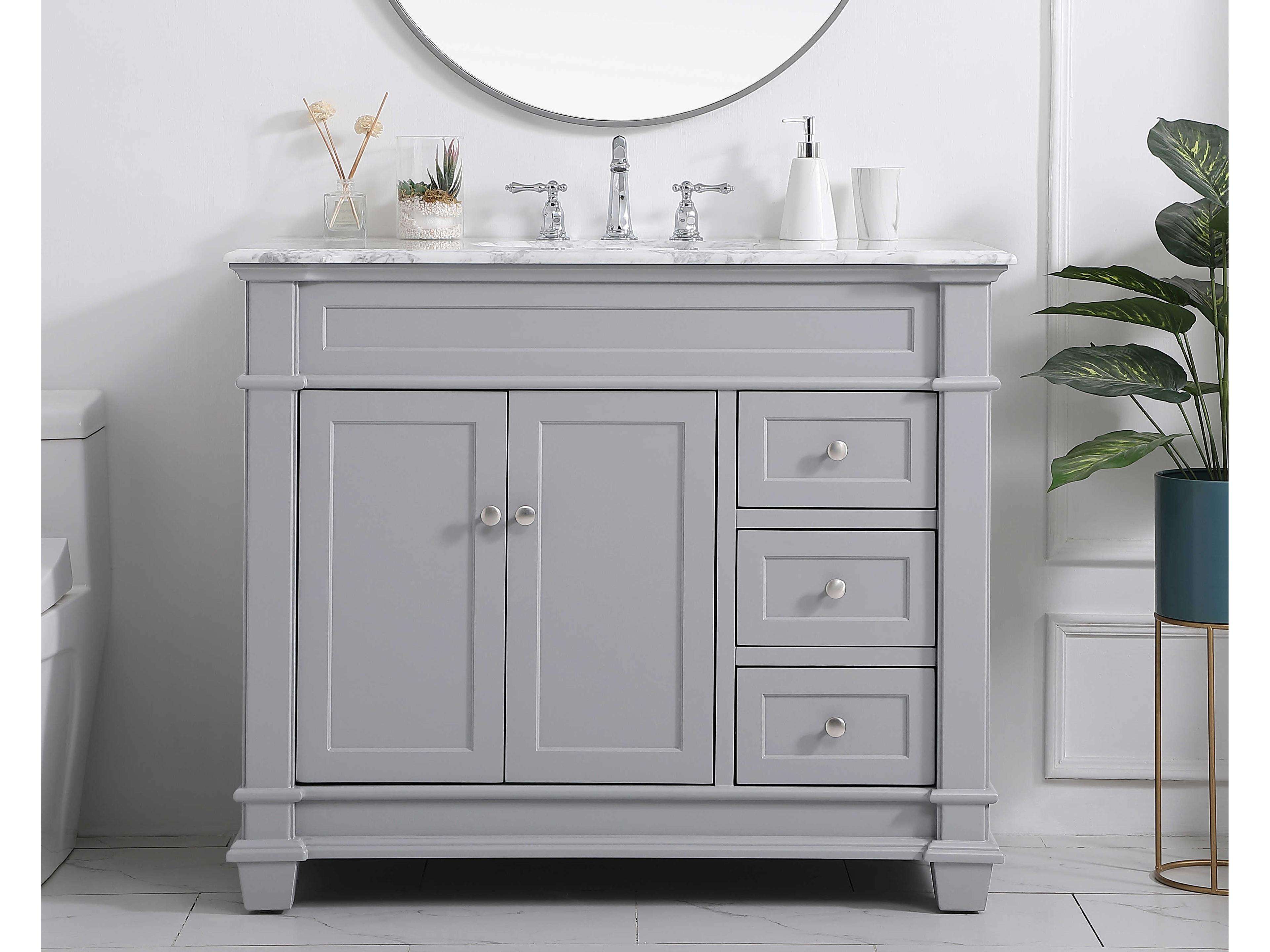 Elegant Lighting Wesley Grey 42" Vanity