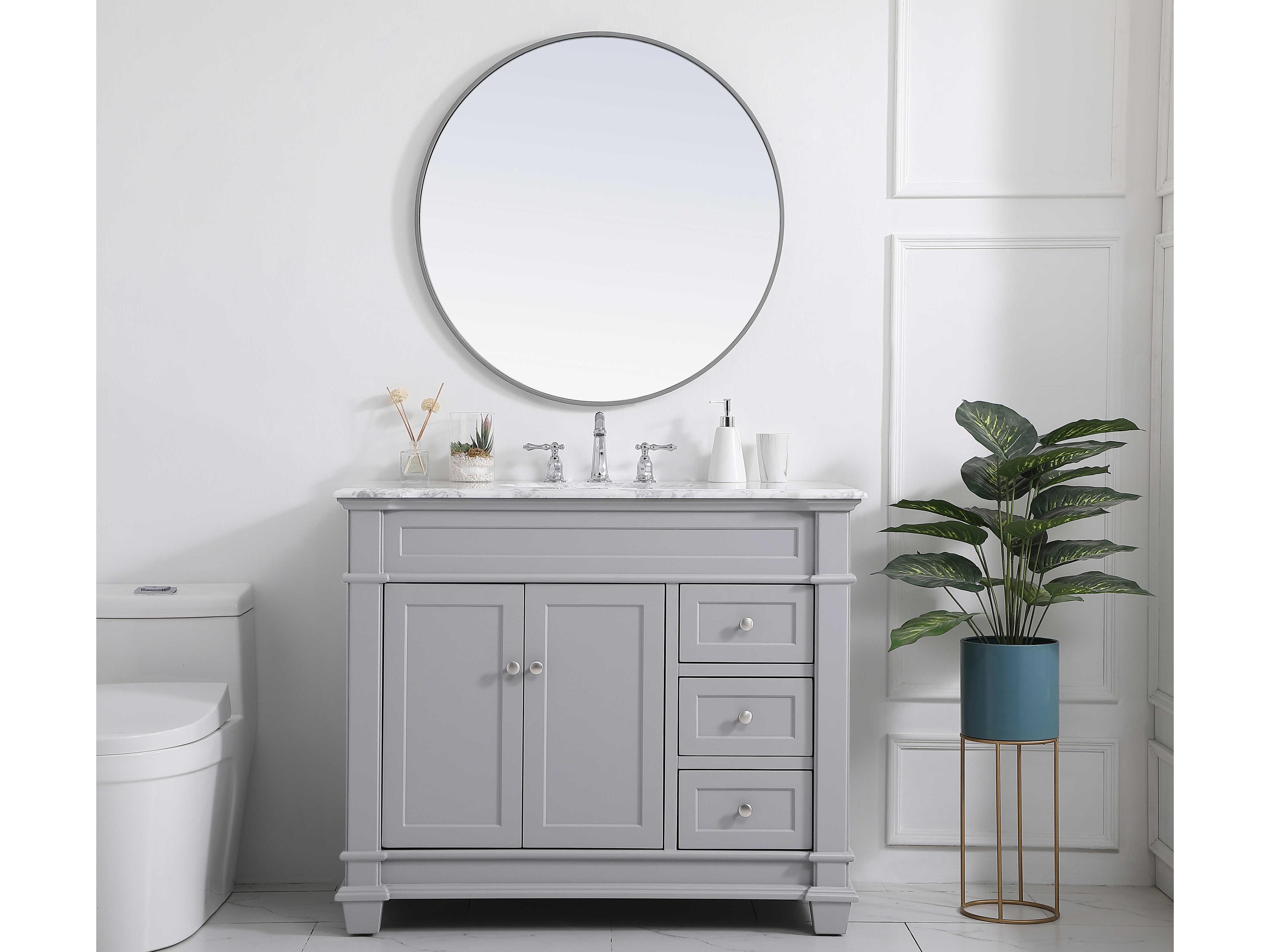 Elegant Lighting Wesley Grey 42" Vanity