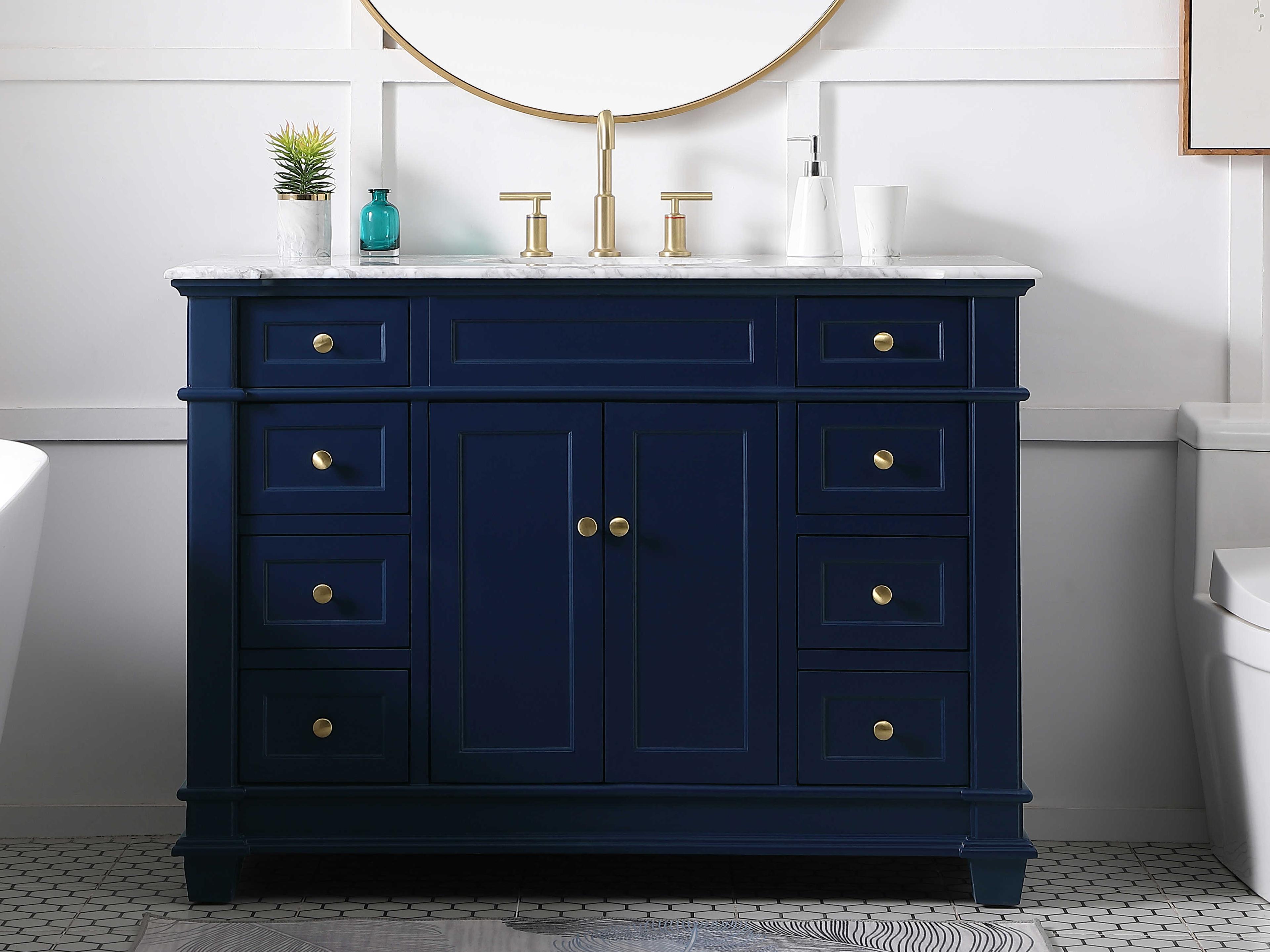 Elegant Lighting Wesley Blue 48" Vanity