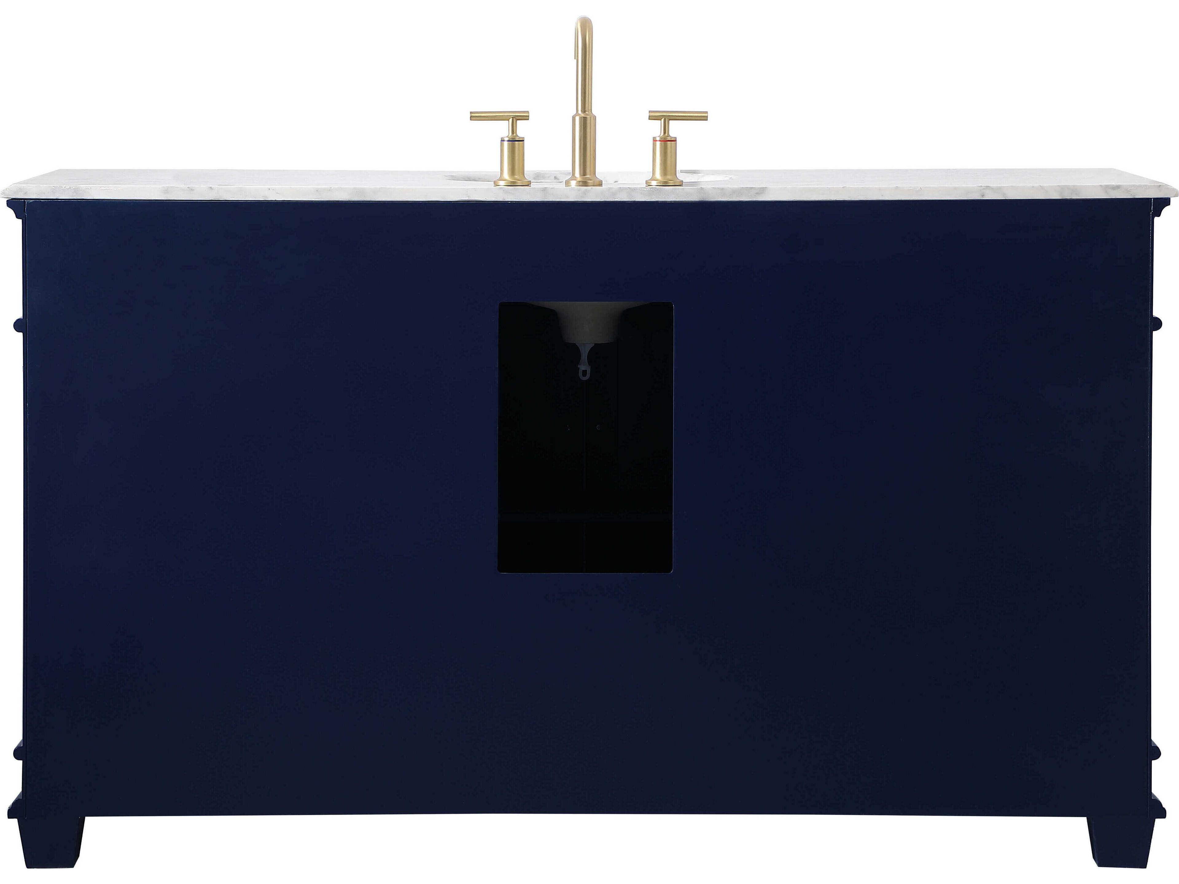 Elegant Lighting Wesley Blue 60" Vanity