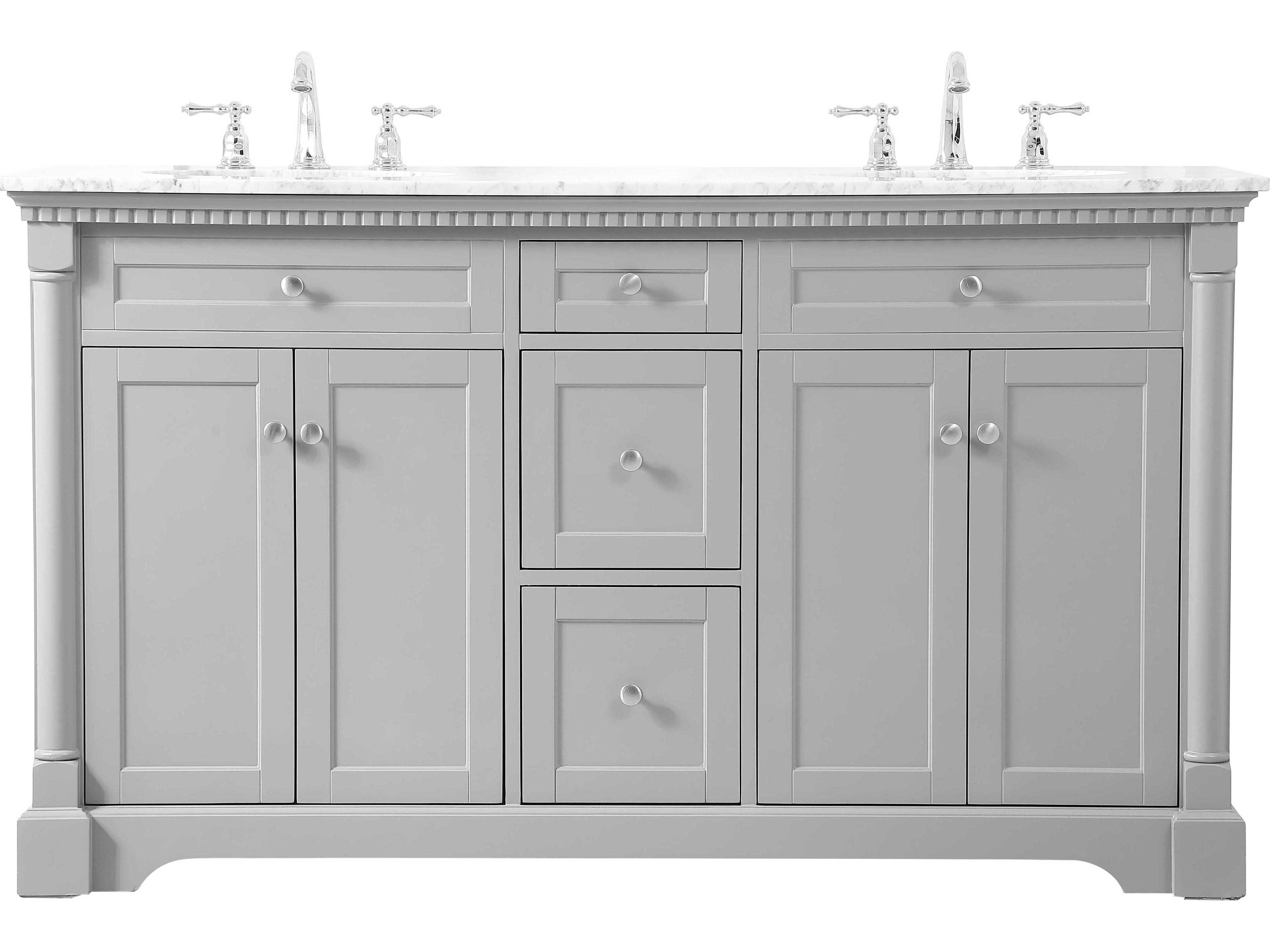 Elegant Lighting Clarence Grey 60" Vanity