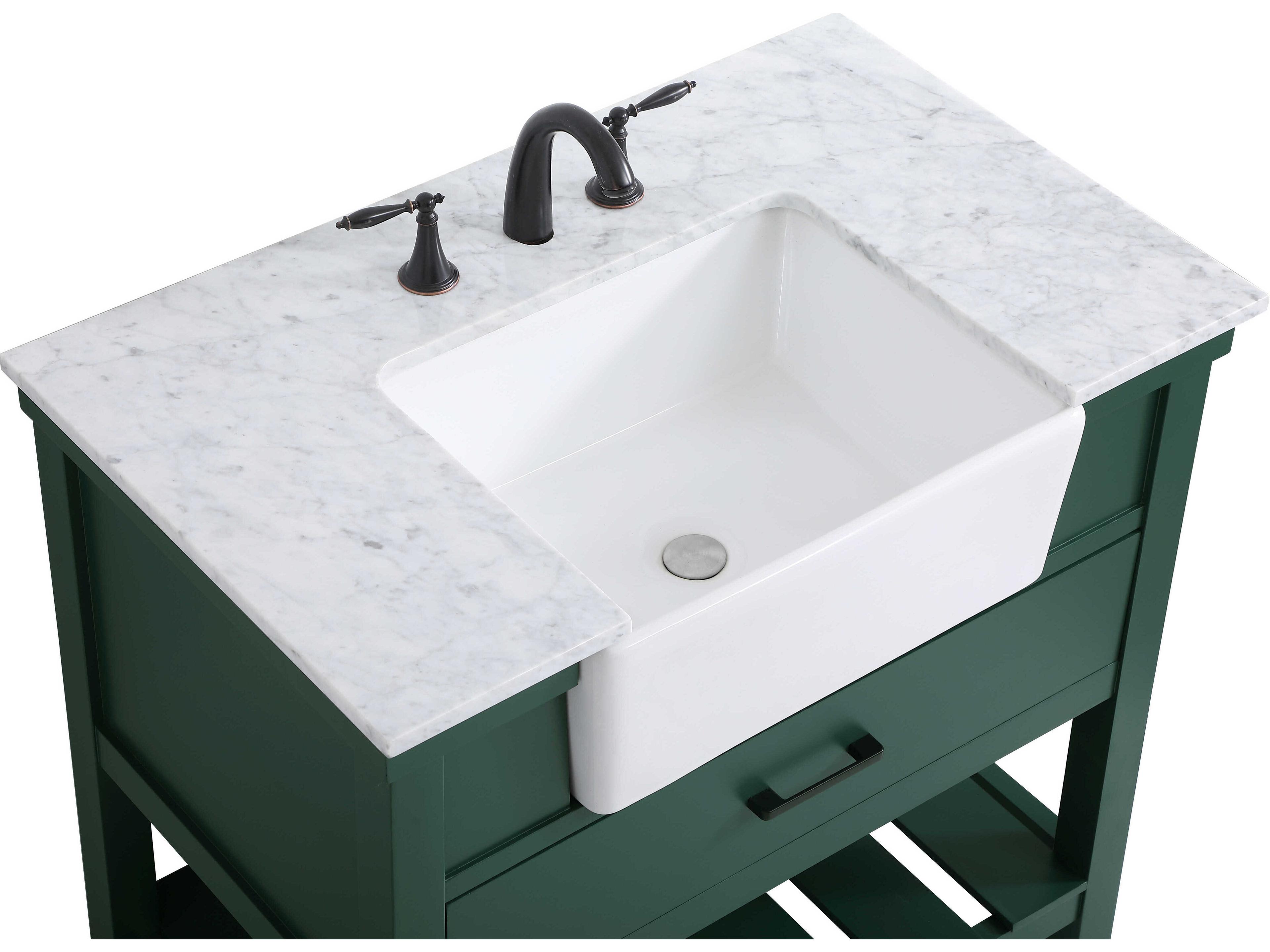 Elegant Lighting Clement Green / Black 36" Vanity