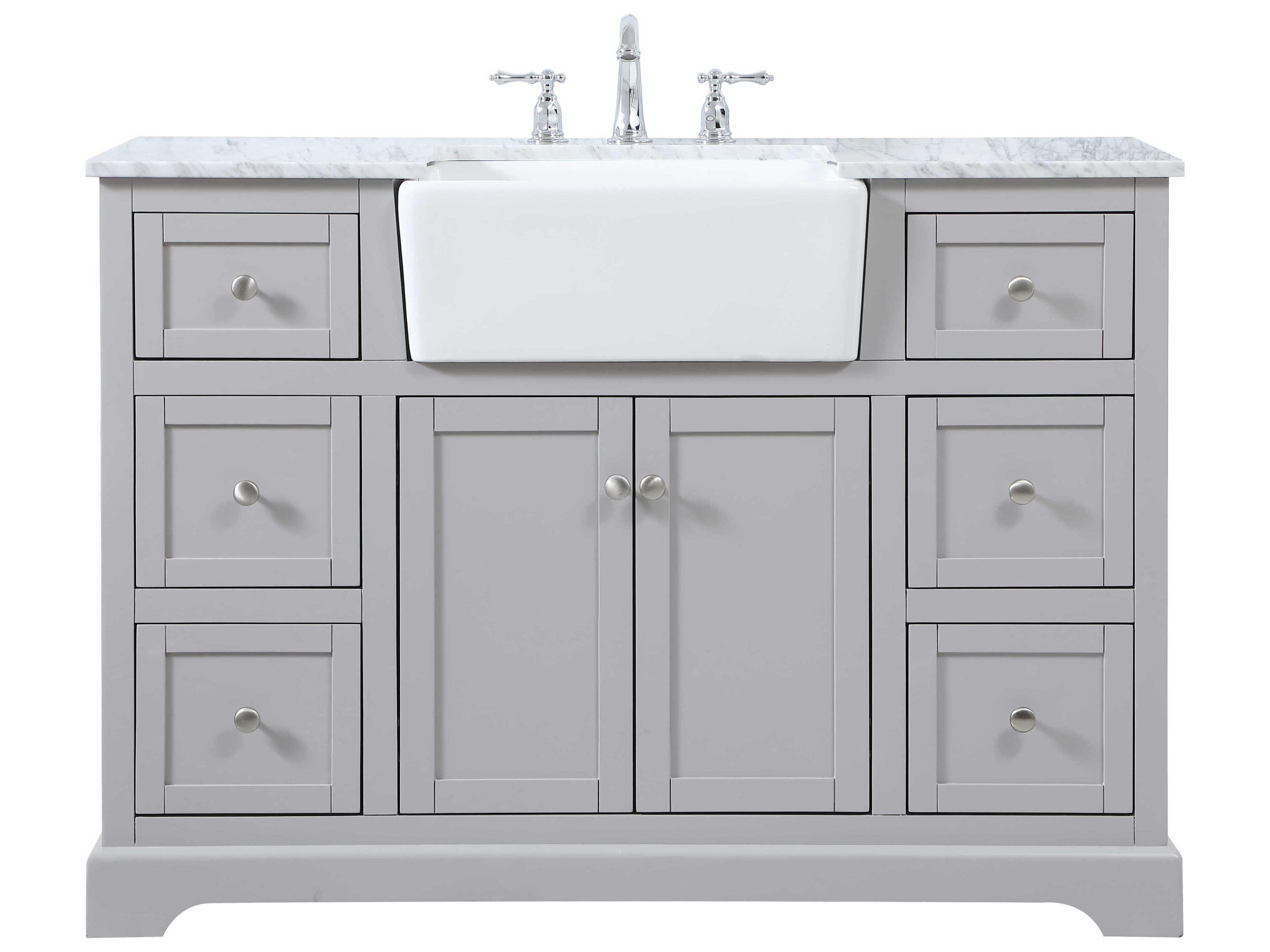 Elegant Lighting Franklin Grey 48" Vanity