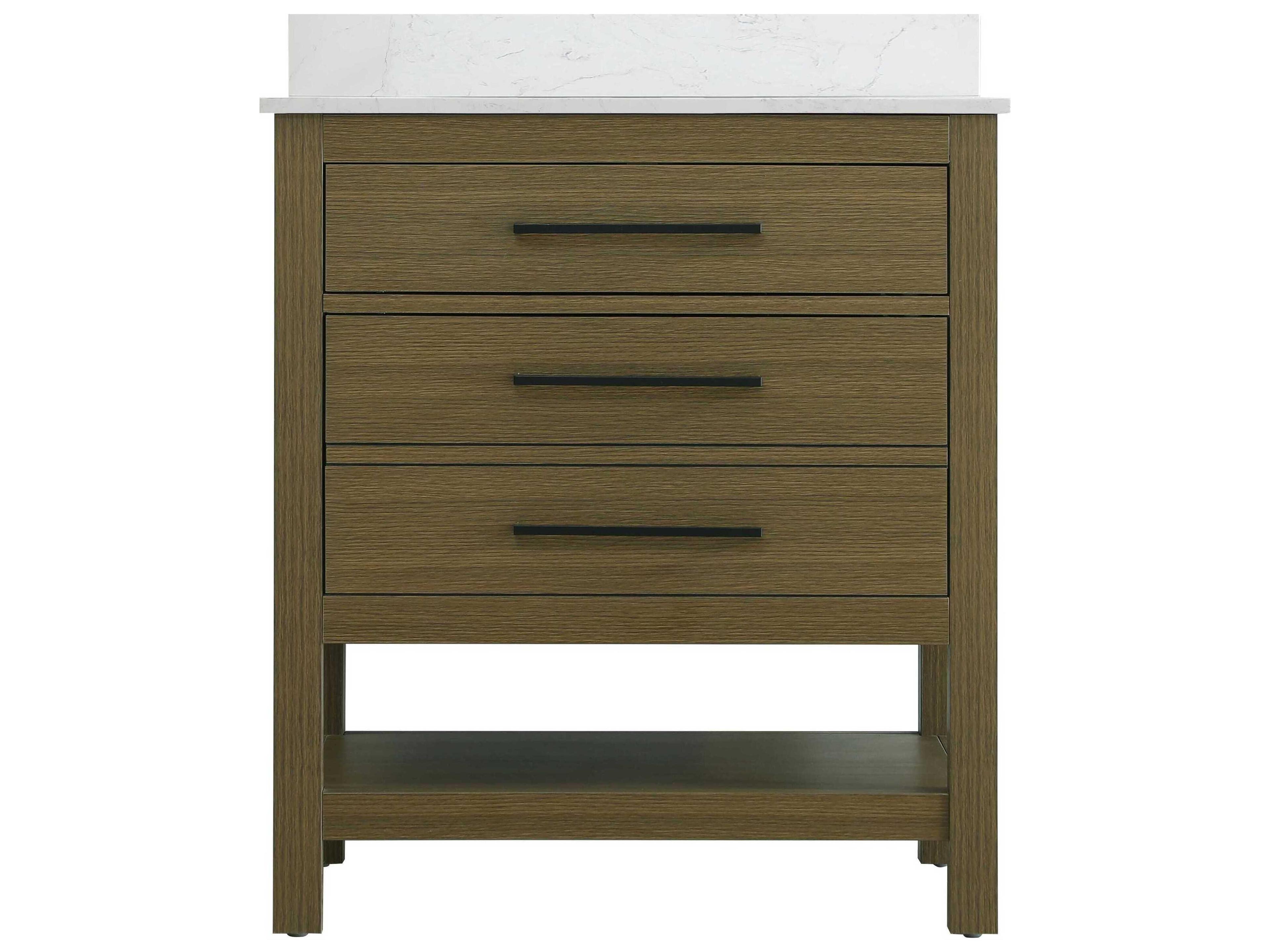 Elegant Lighting Karson Chestnut Brown Vanity