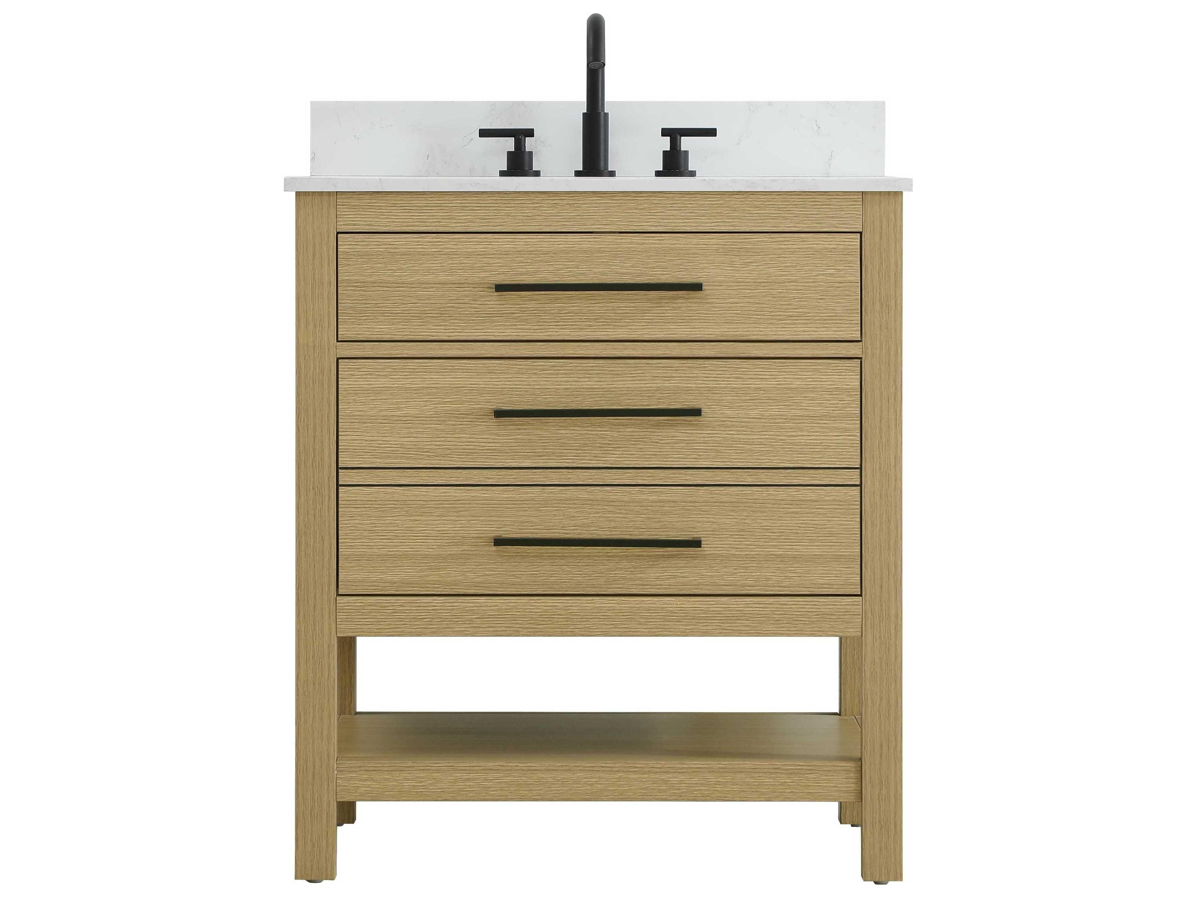 Elegant Lighting Karson Honey Brown Vanity